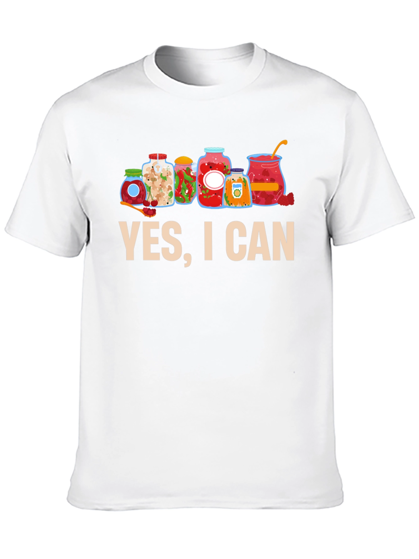 Black Yes I Can Funny Canning Jars T-Shirt view 10