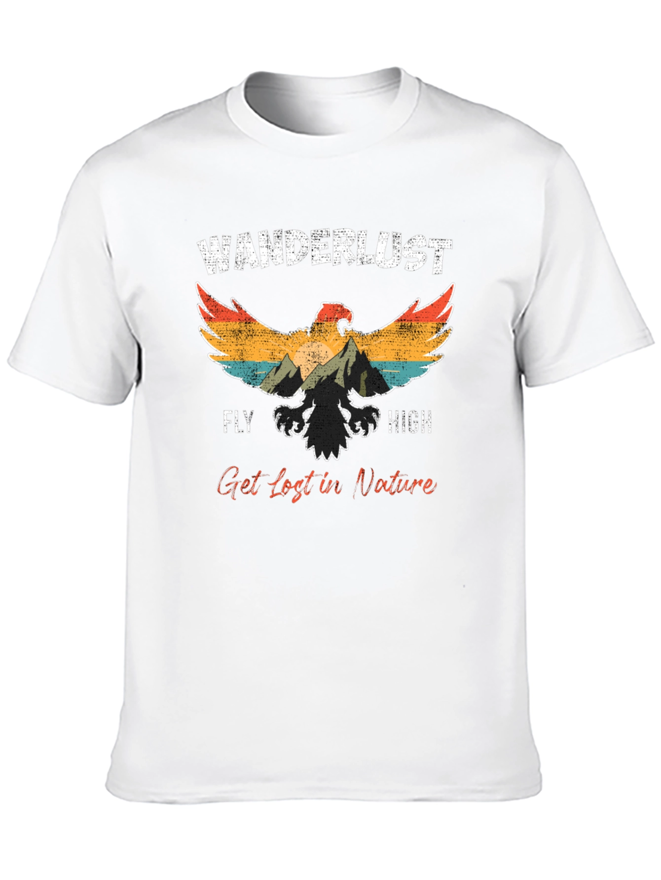 Black Wanderlust Eagle Graphic Tee - Fly High! view 10