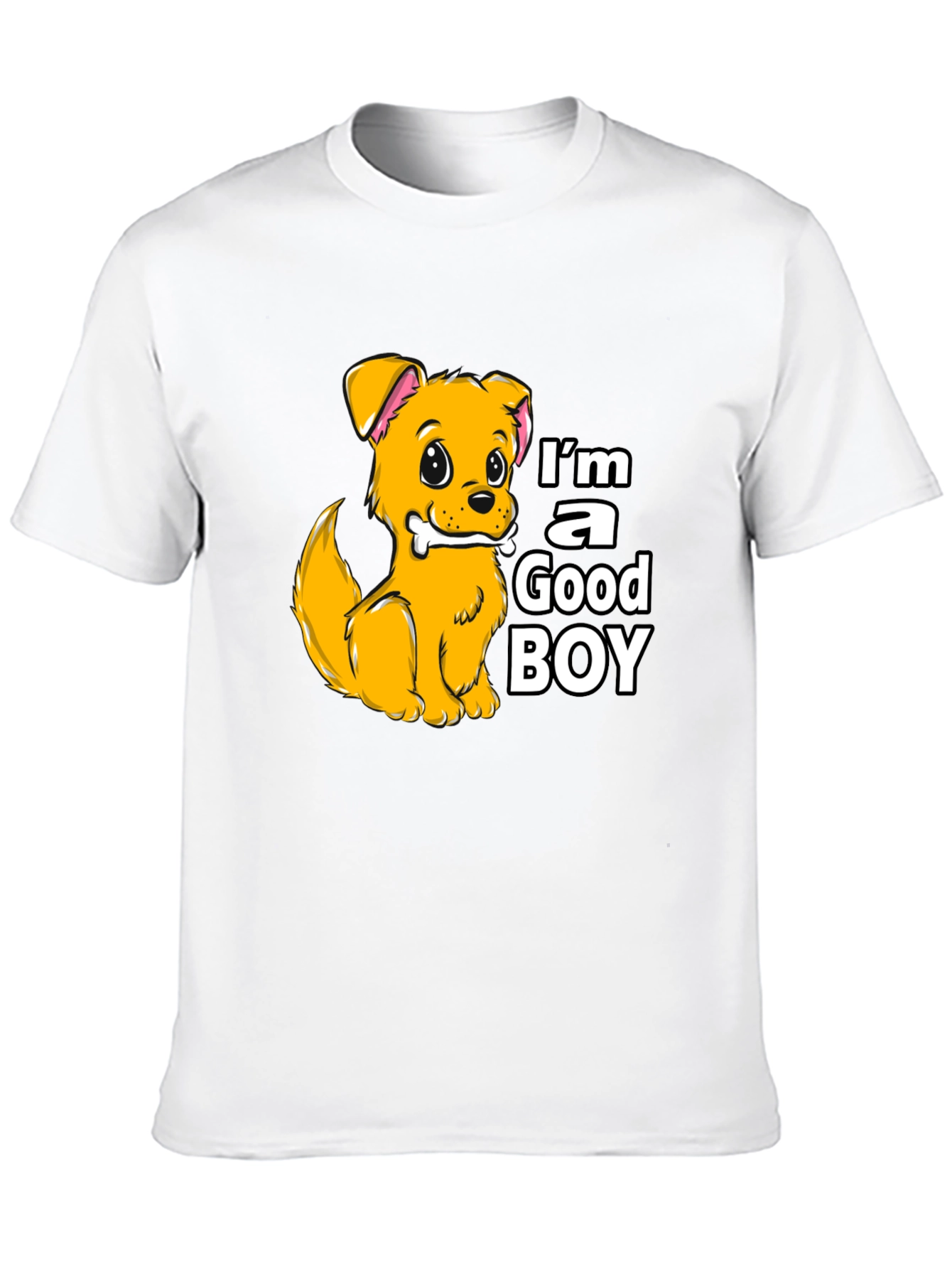 Black I'm a Good Boy Dog T-Shirt view 10