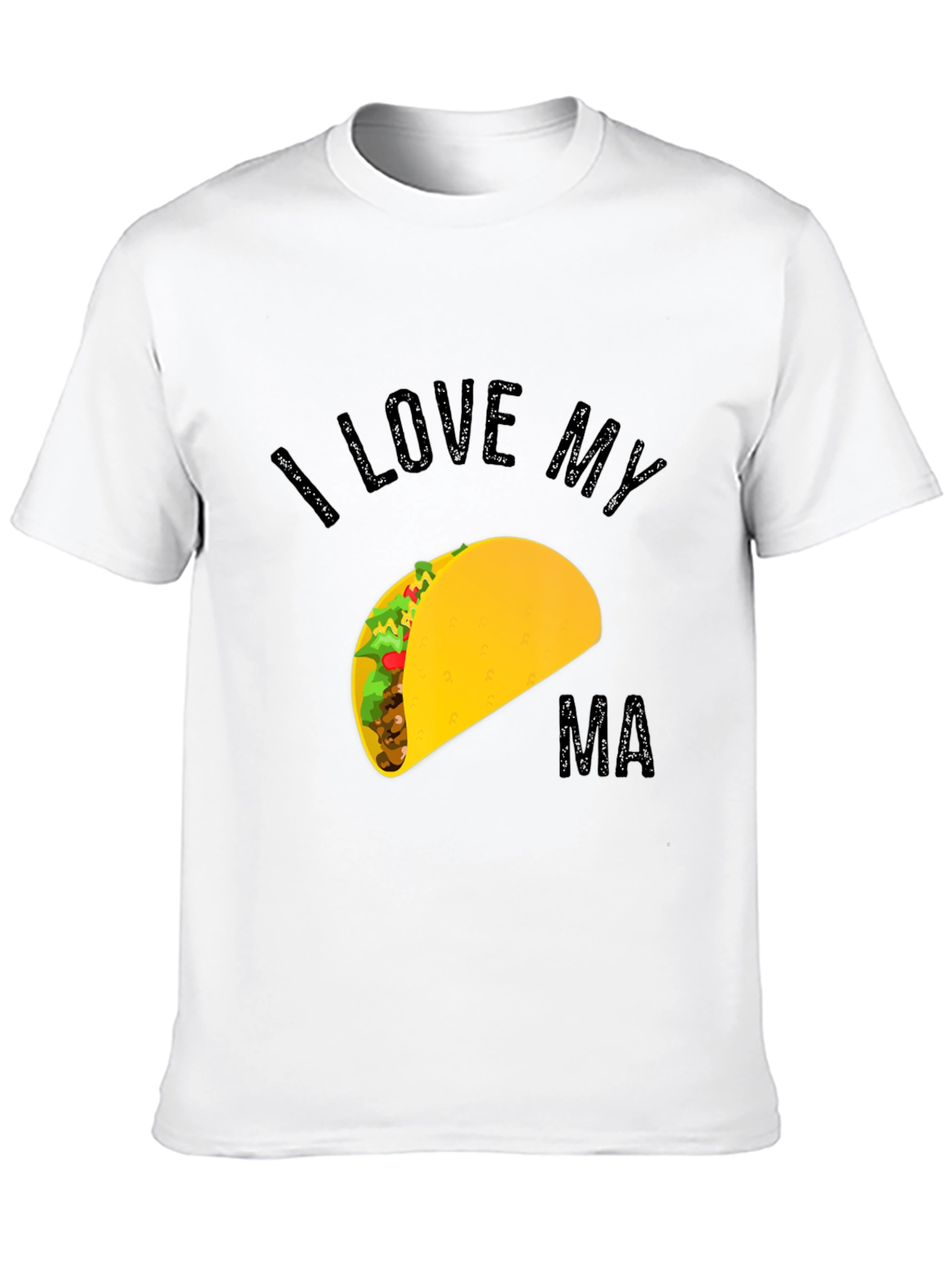 Black I Love My Ma Taco Graphic Tee view 10