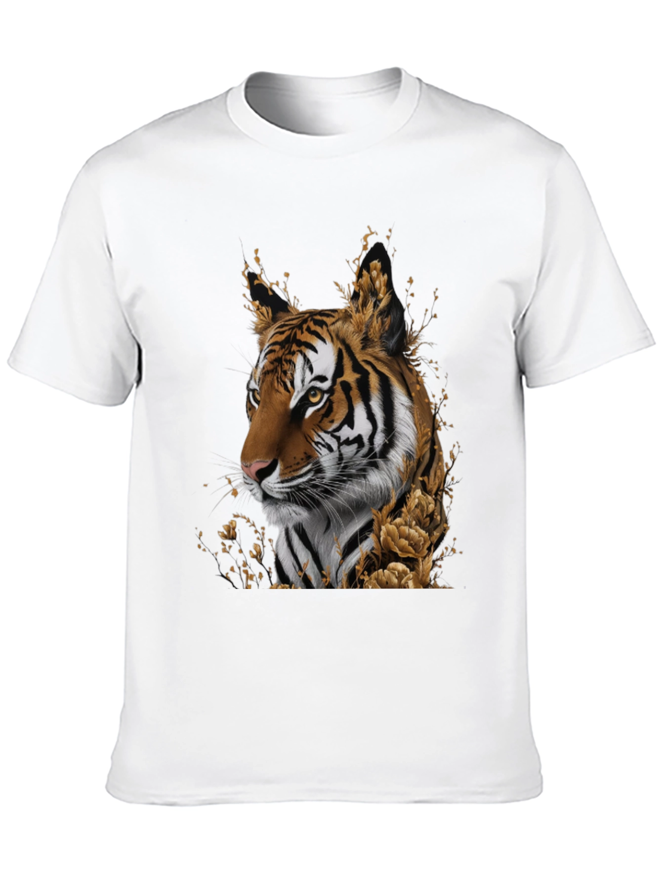 Black Tiger Graphic Black T-Shirt view 10