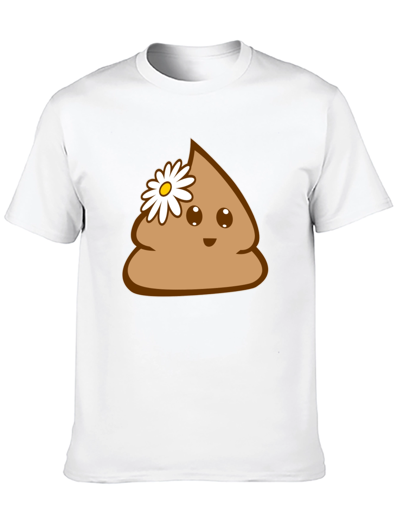 Black Cute Poop Emoji Graphic Tee - Fun Novelty T-Shirt view 10