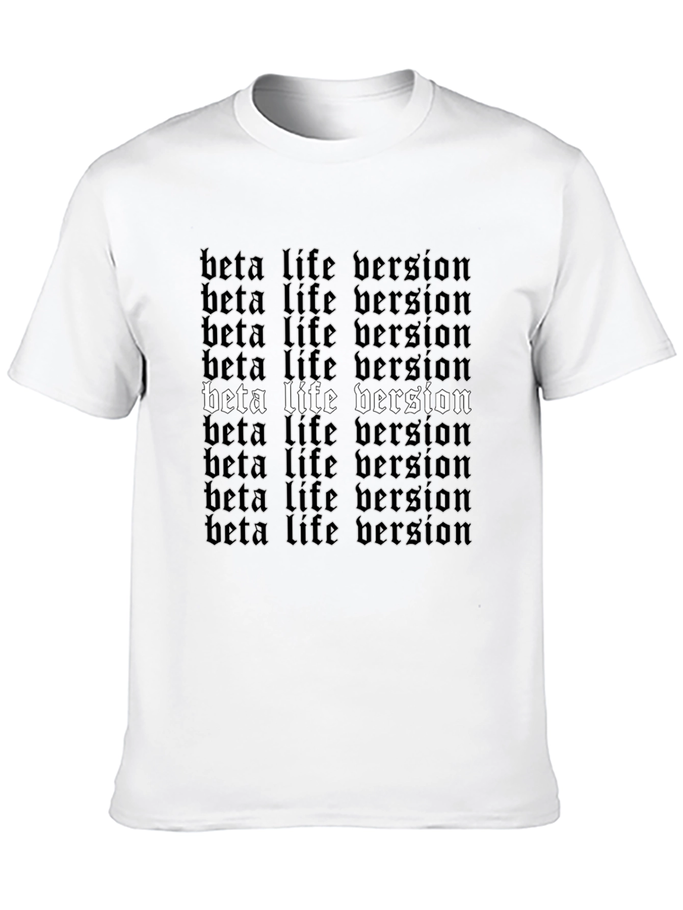 Black Beta Life Version Graphic Print Tee view 10