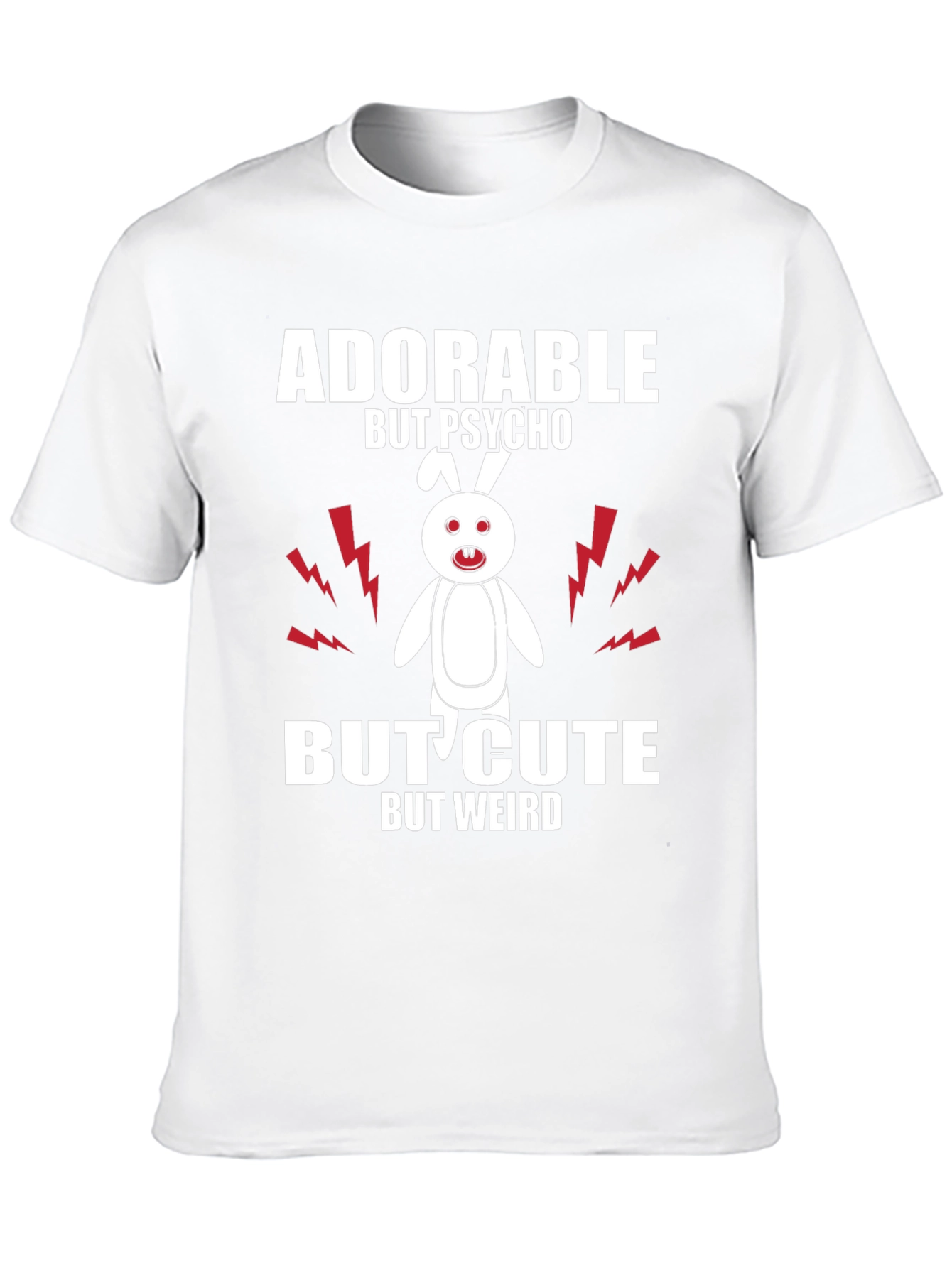 Black Adorable But Psycho Bunny Tee view 10