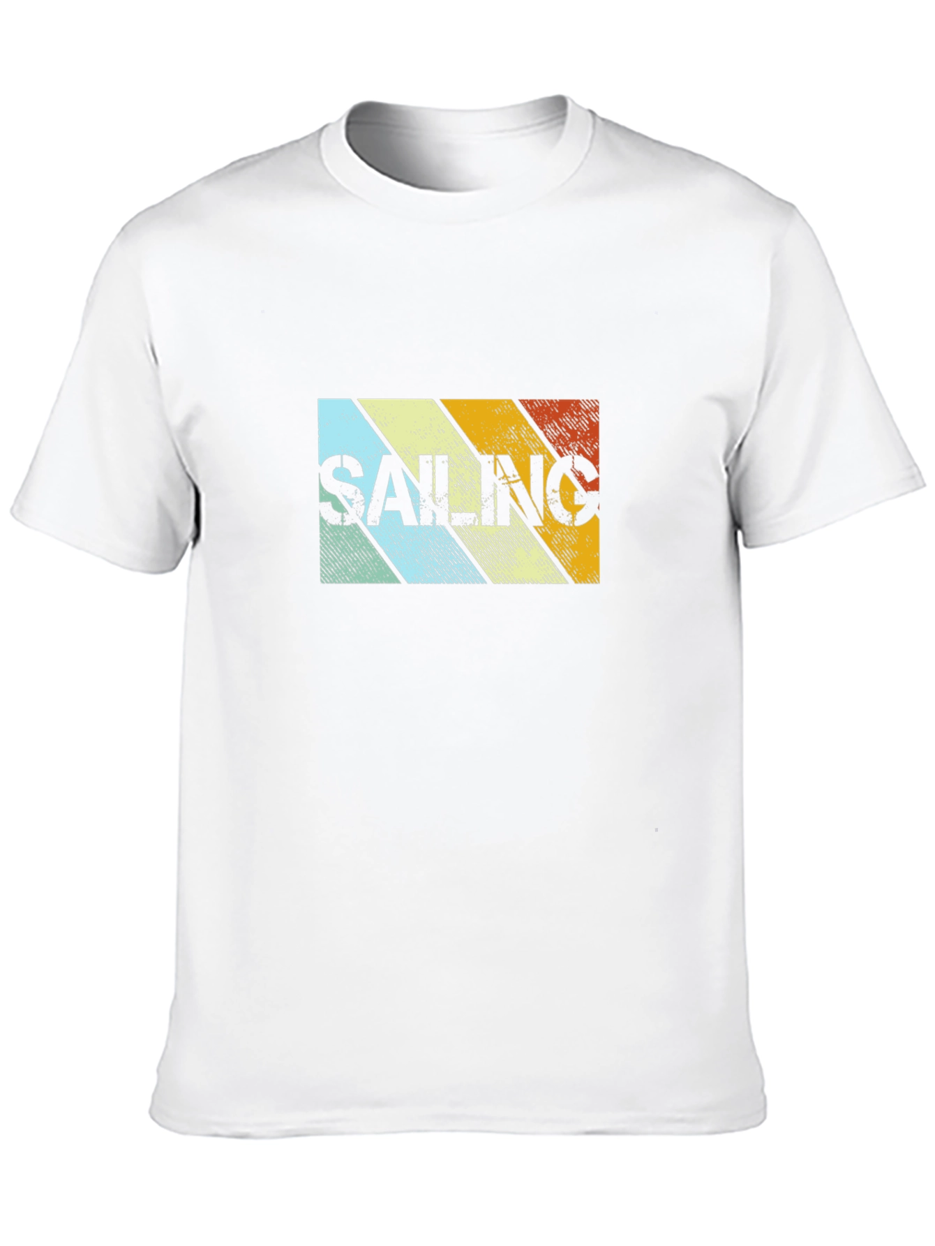 Black Retro Sailing Striped Graphic Tee view 10