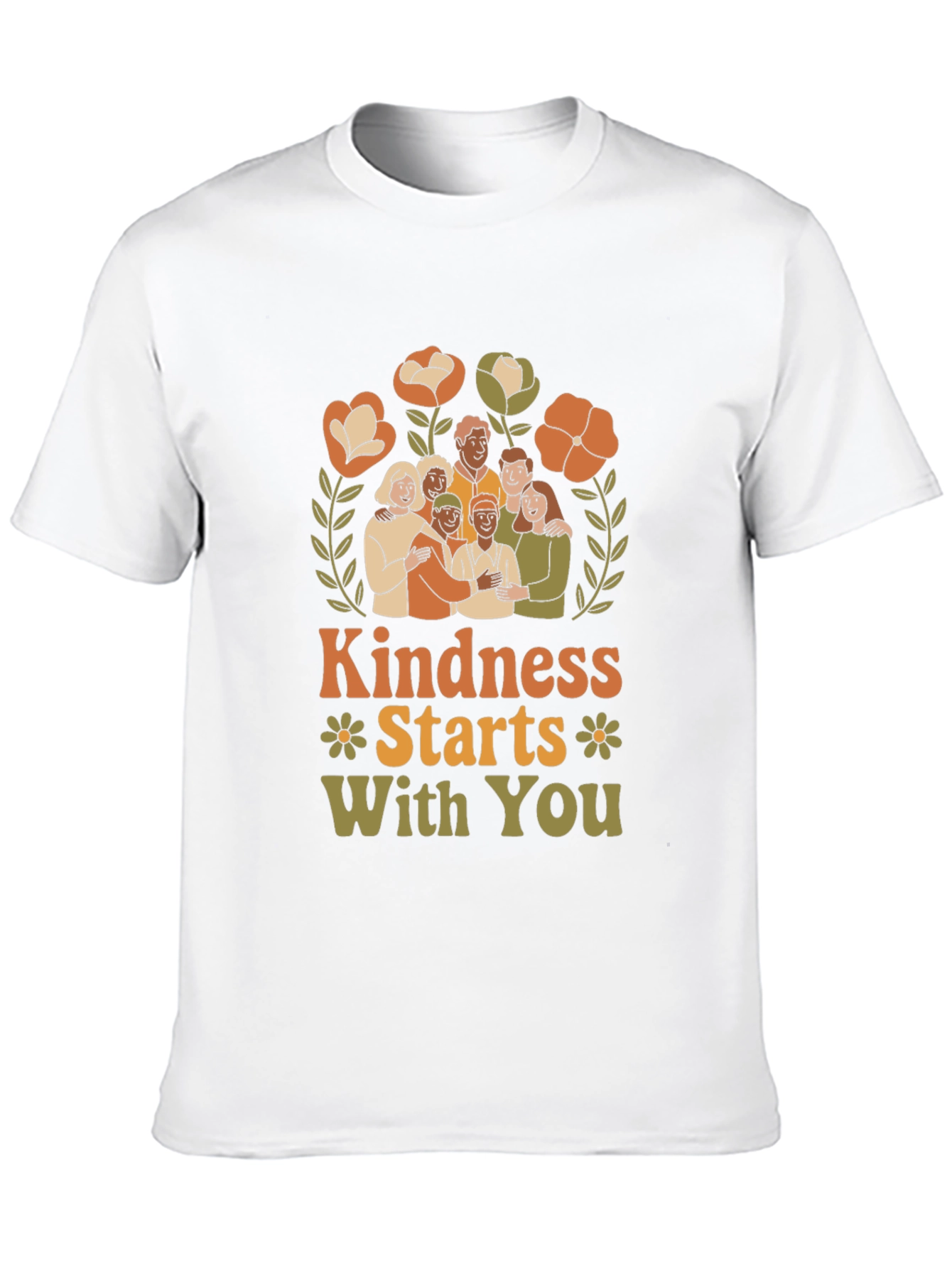 Black Kindness Starts With You Graphic Tee view 10