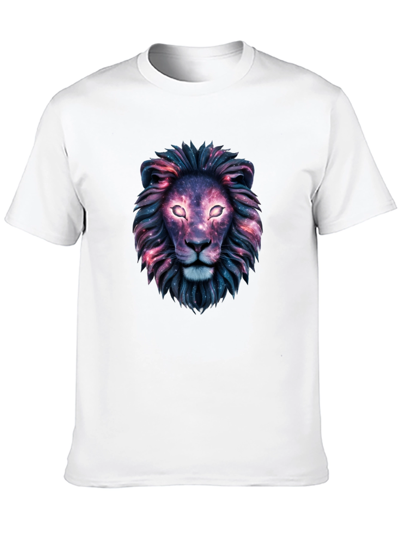 Black Galaxy Lion Graphic Tee - Cosmic Style view 10