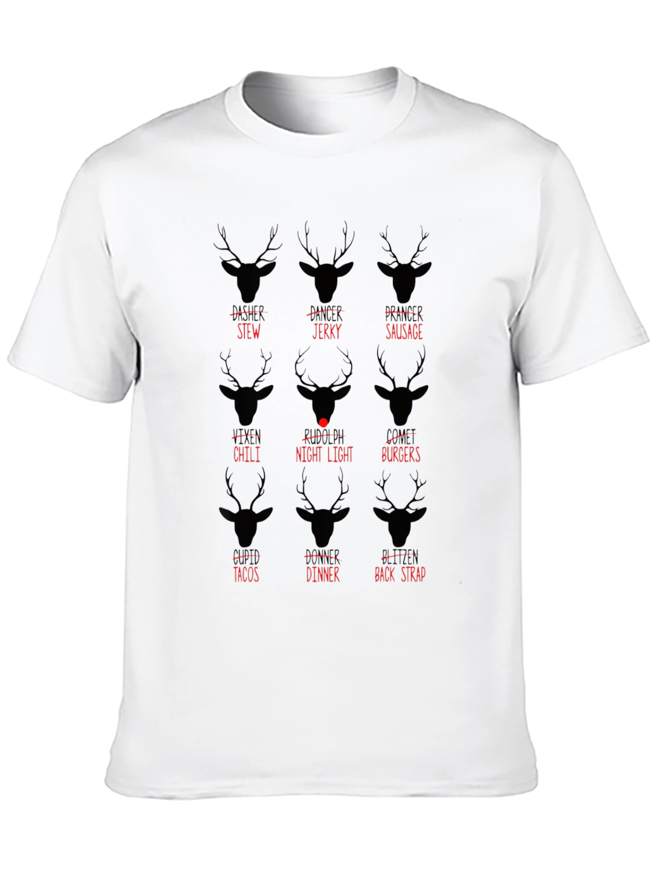Black Rudolph's Menu Black T-Shirt view 10