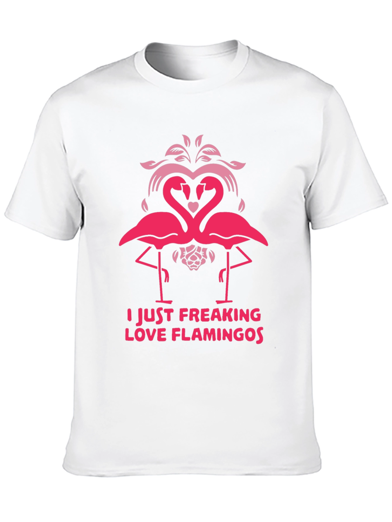 Black I Love Flamingos Graphic T-Shirt - Fun & Stylish view 10