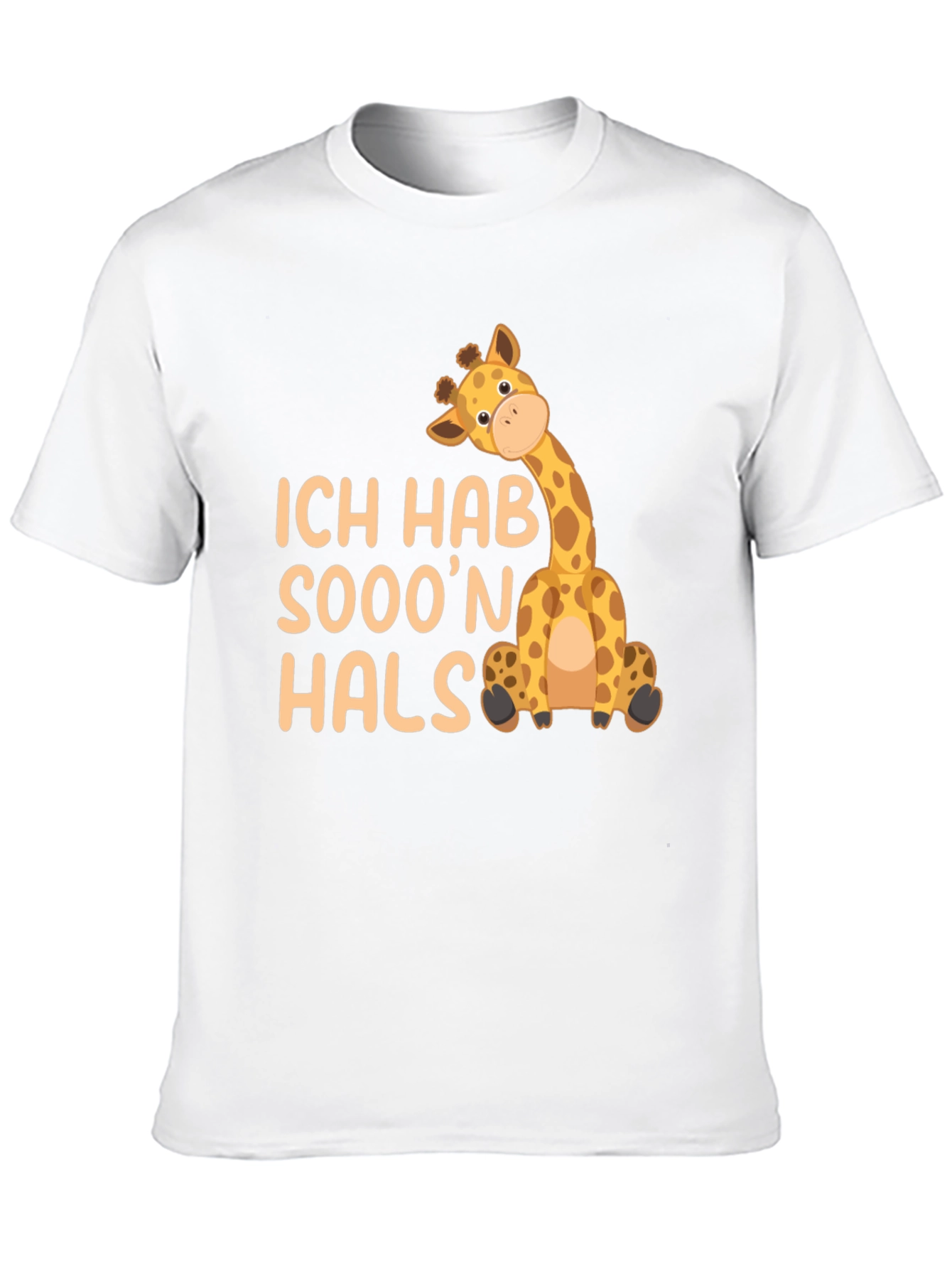 Black Ich Hab Sooo'n Hals Giraffe Black T-Shirt view 10