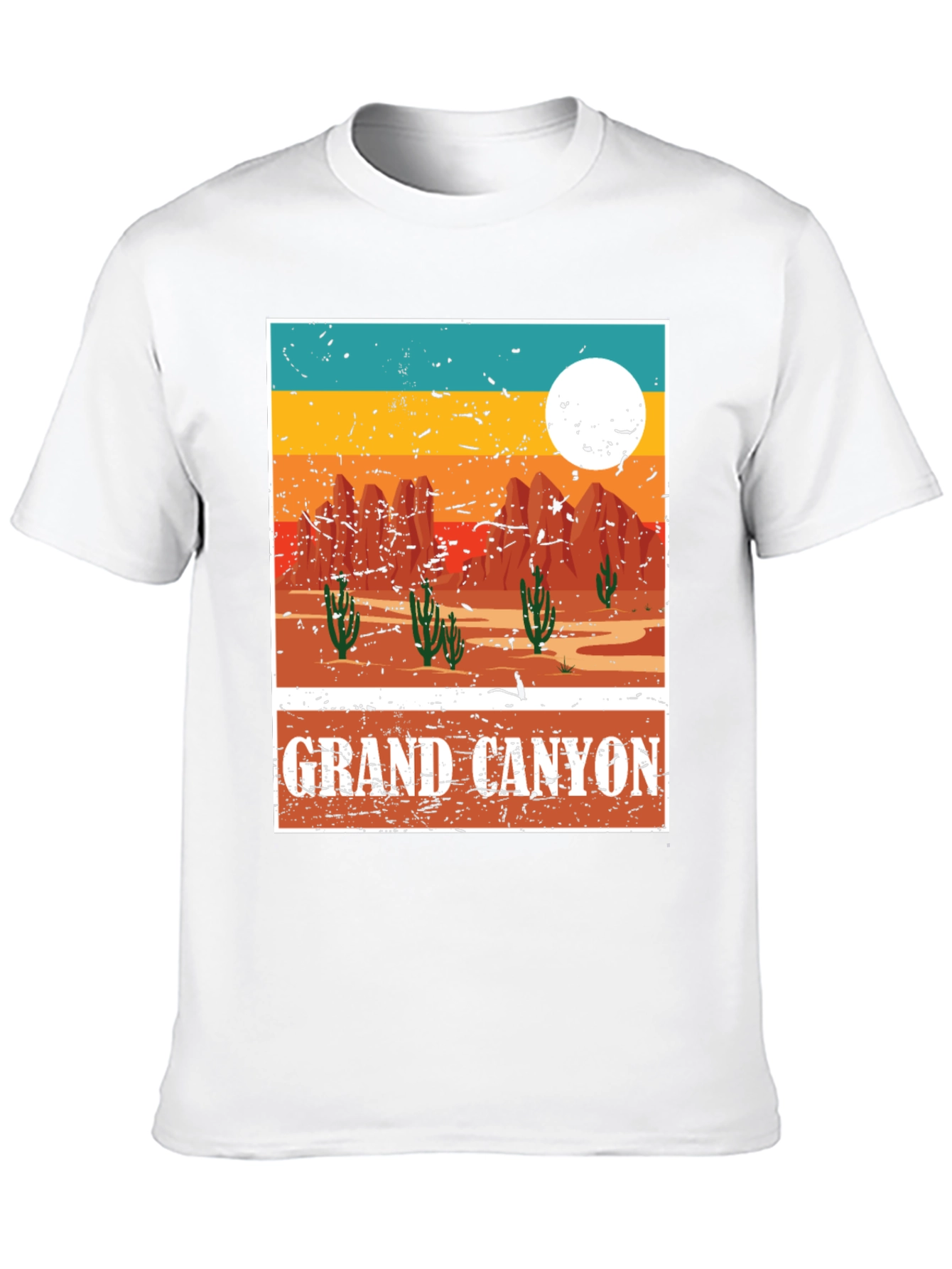 Black Grand Canyon Graphic Tee - Vintage Style Desert T-Shirt view 10