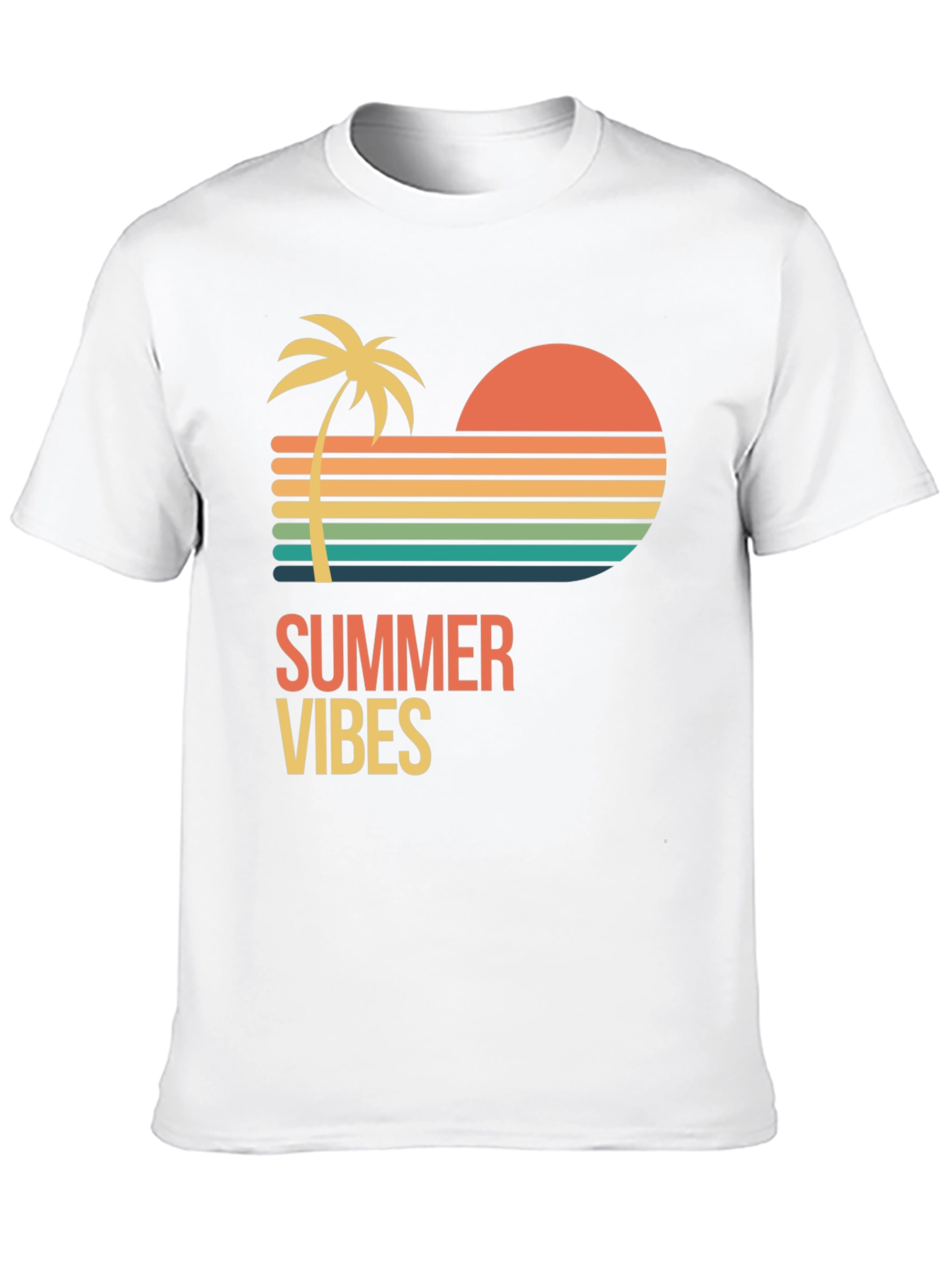 Black Summer Vibes Graphic T-Shirt - Black view 10
