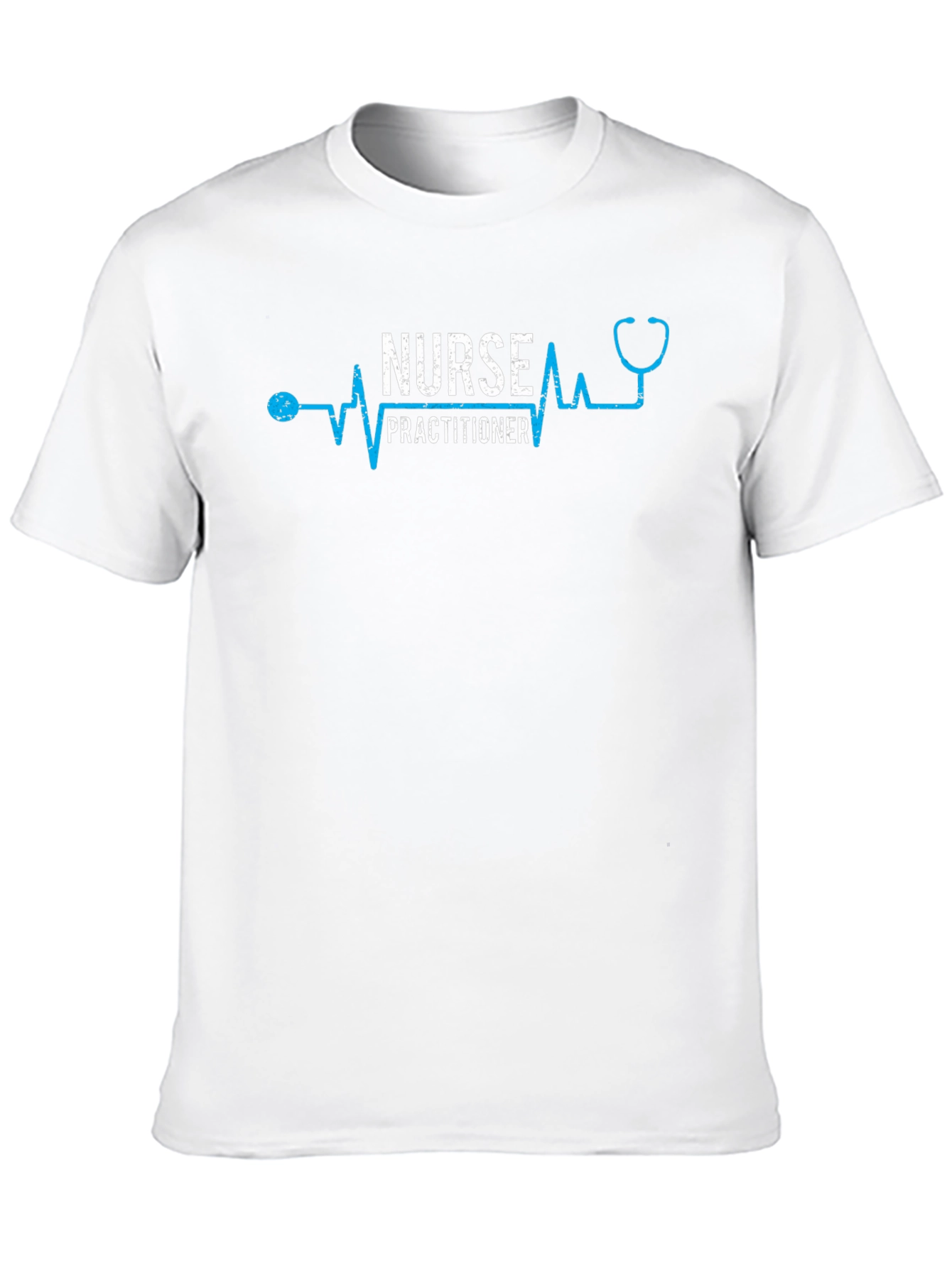 Black Nurse Practitioner Heartbeat T-Shirt view 10