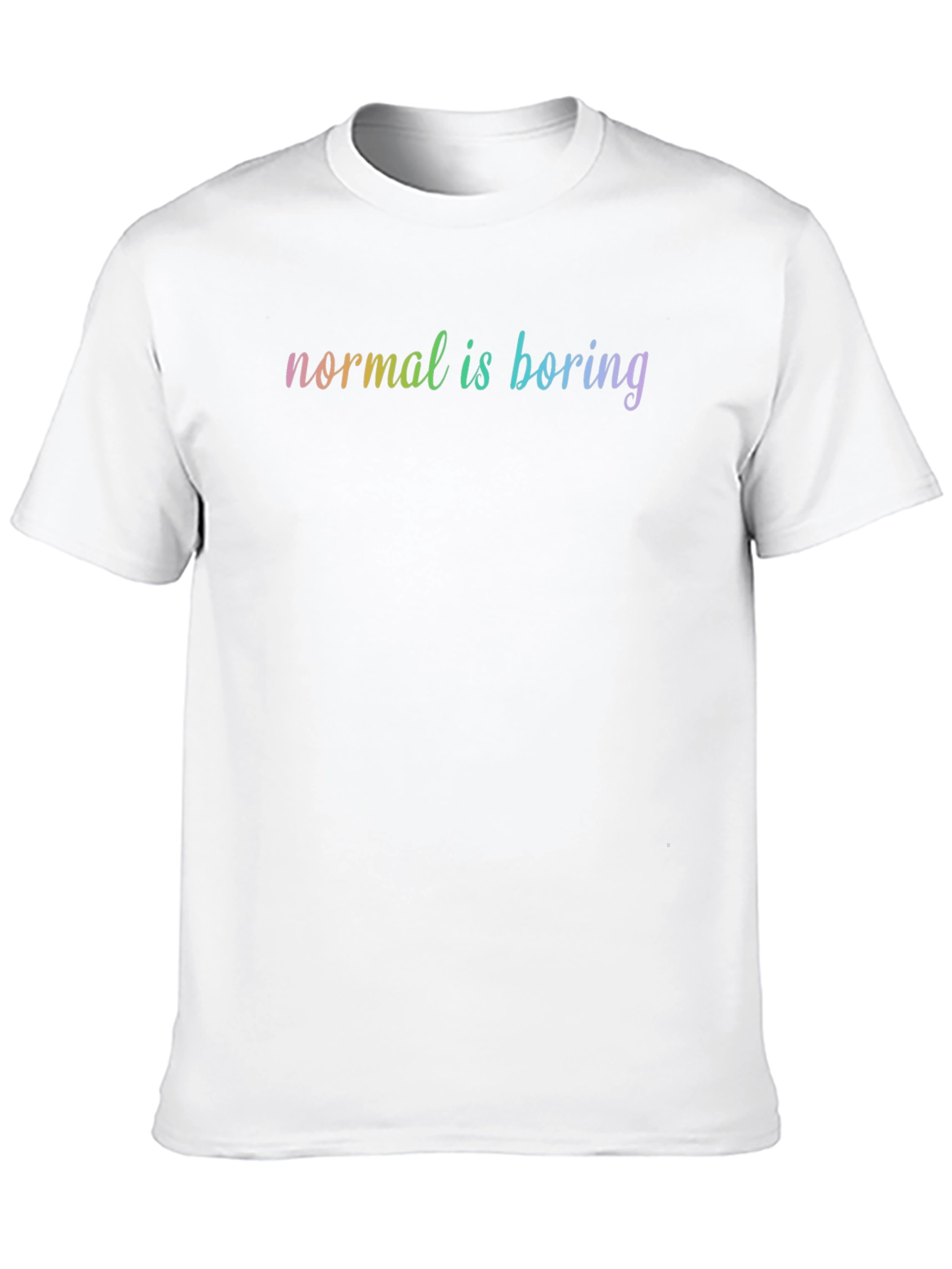 Black Normal is Boring T-Shirt - Black Cotton Tee view 10