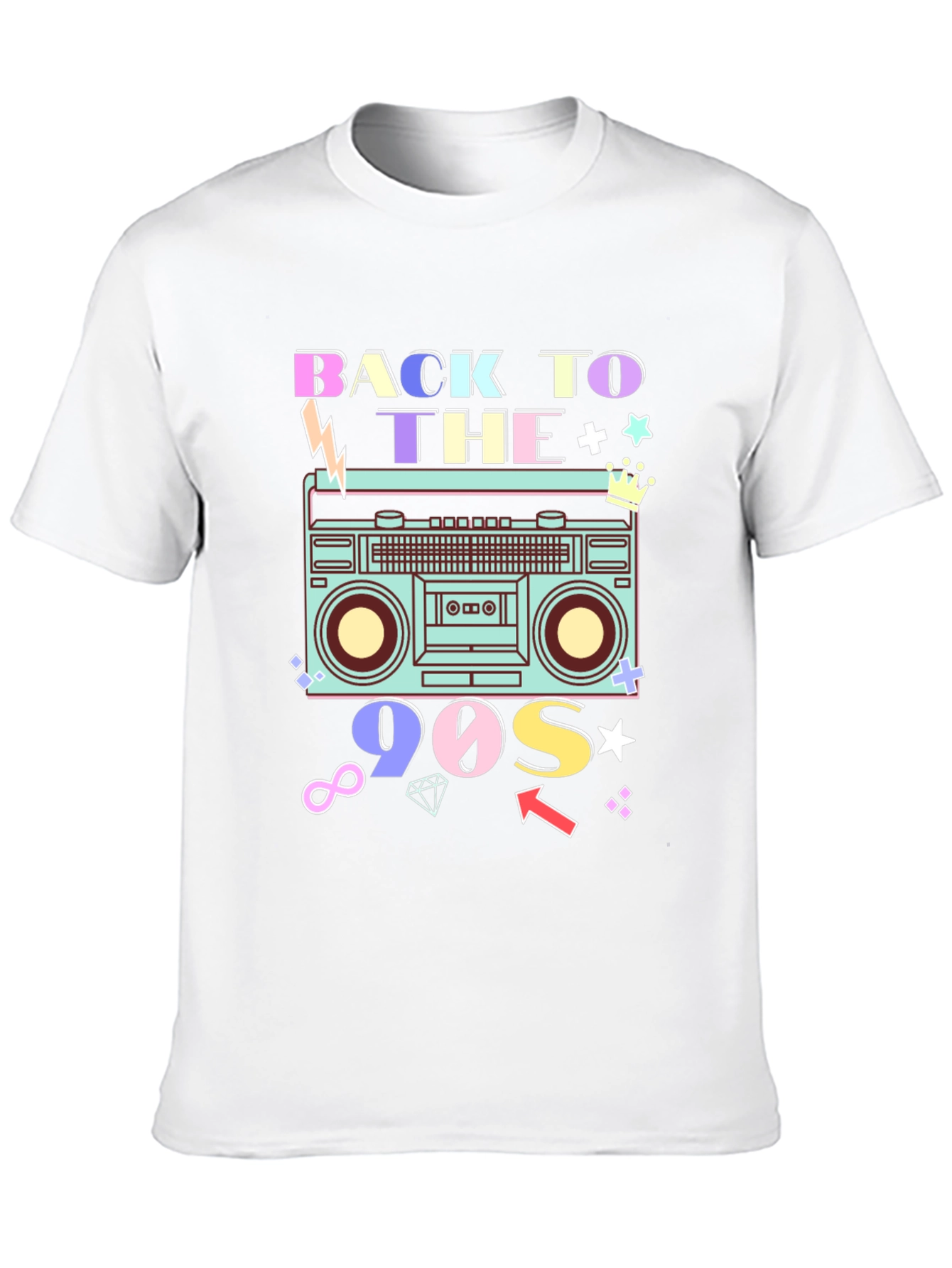 Black Back to the 90s Retro T-Shirt view 10