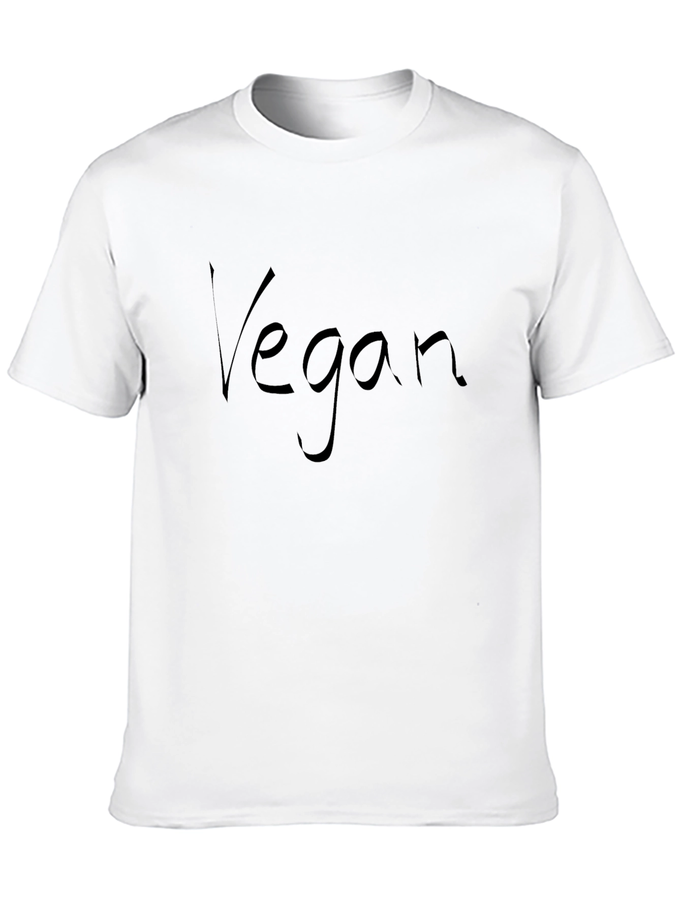 Black Vegan Graphic Black T-Shirt view 10