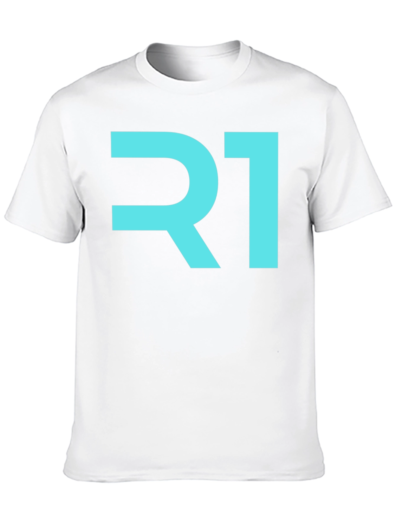 Black R1 Graphic Tee - Modern Black T-Shirt view 10