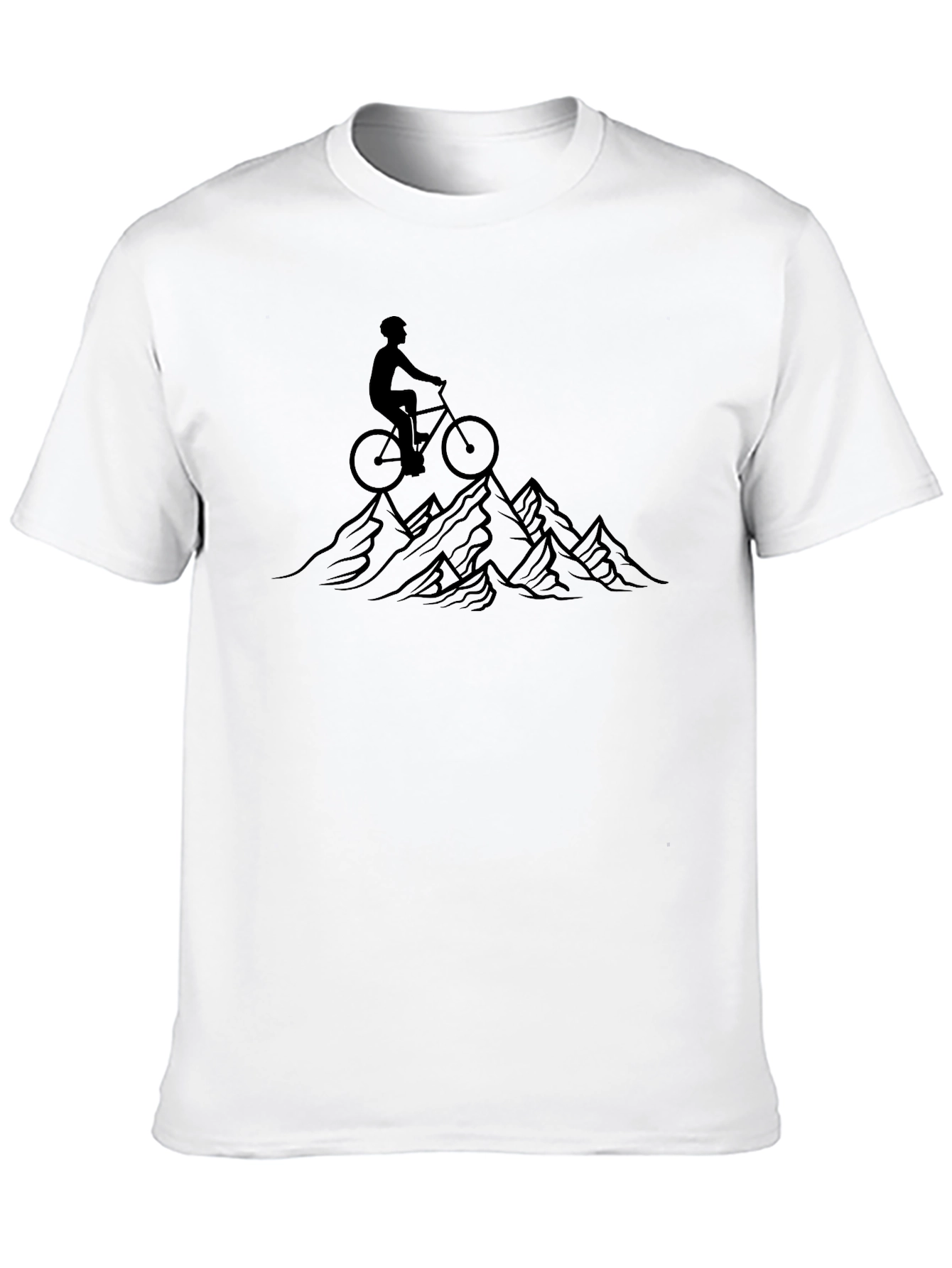 Black Mountain Biker Graphic Tee - Black view 10