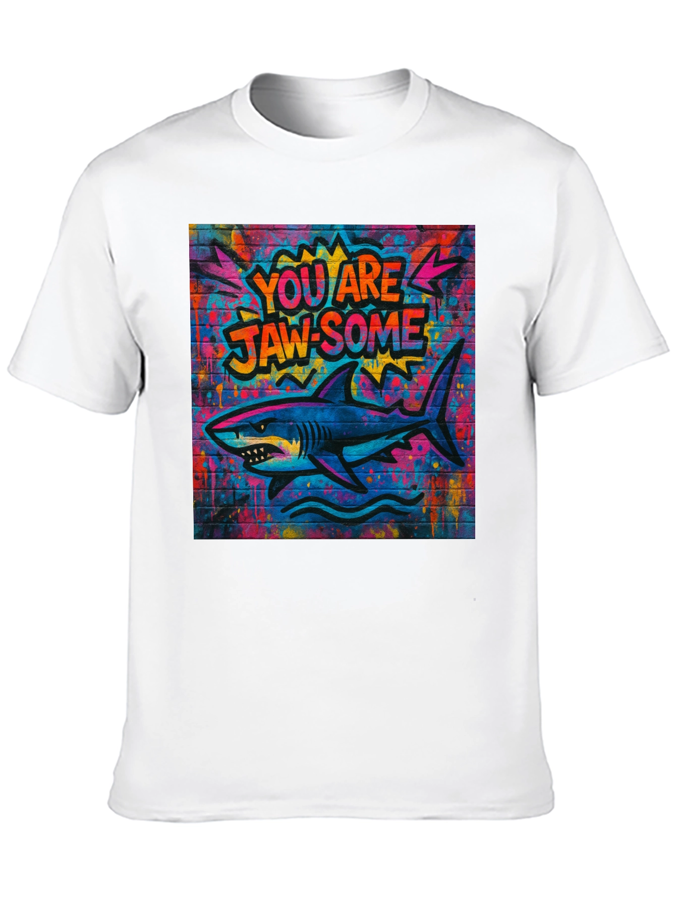 Black Jaw-some Shark Graphic Tee - Urban Streetwear view 10