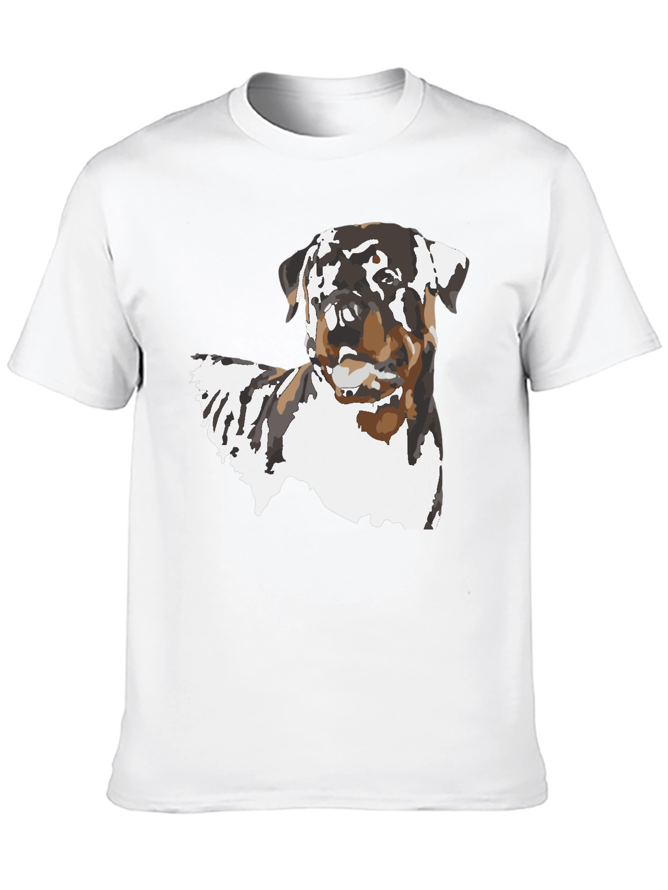 Black Rottweiler Dog Graphic Black T-Shirt view 10
