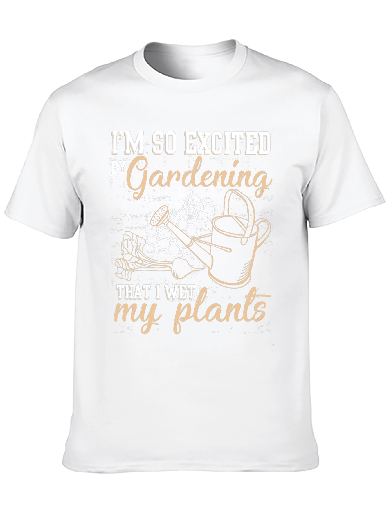 Black Gardening Humor T-Shirt: I Wet My Plants view 10