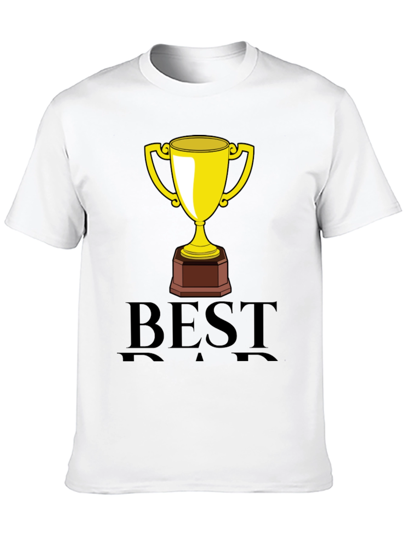 Black Best Dad Trophy Graphic Tee - Black view 10