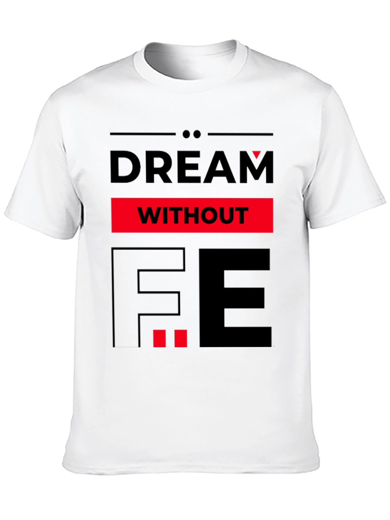 Black Dream Without Fear Graphic Tee - Black view 10