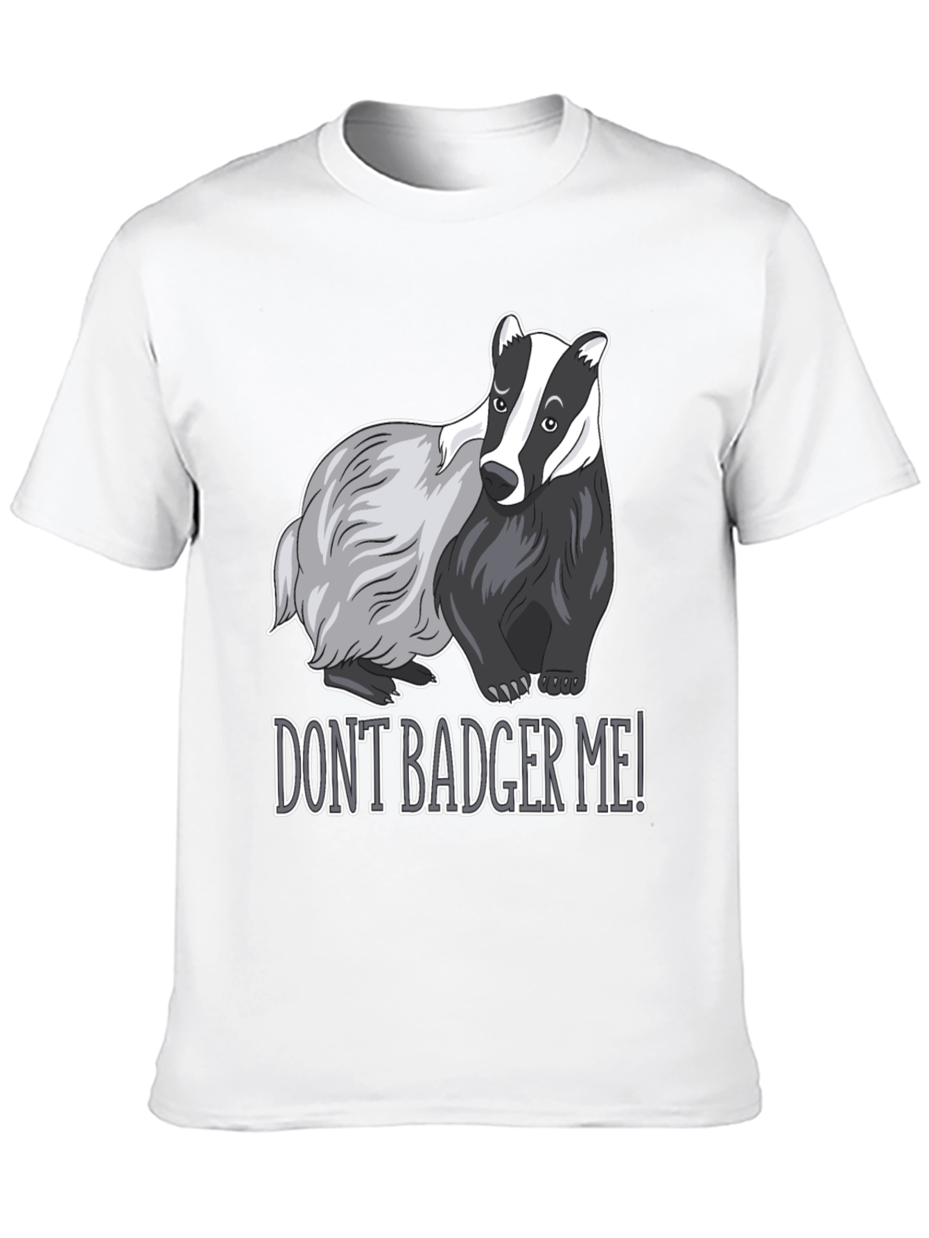 Black Don't Badger Me! Graphic T-Shirt - Black view 10
