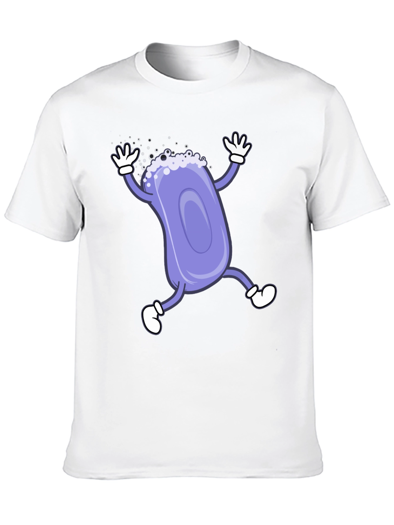 Black Funny Soap Cartoon Black T-Shirt view 10