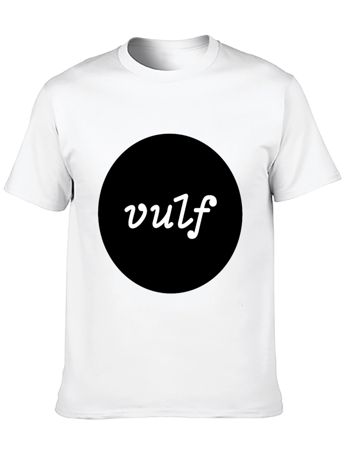 Black Vulf T-Shirt - Modern Black Tee with Bold Logo view 10