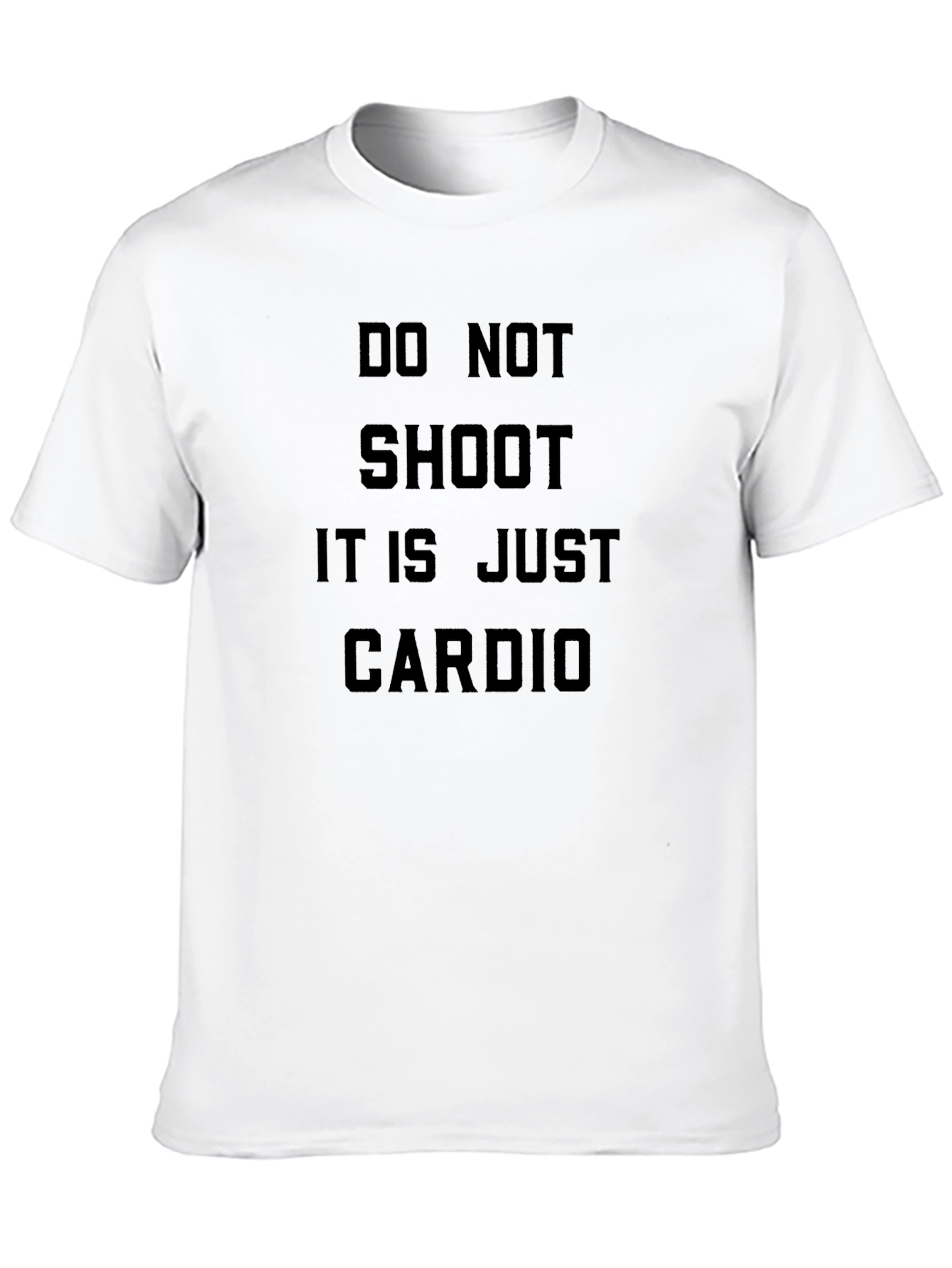 Black Do Not Shoot Cardio T-Shirt view 10