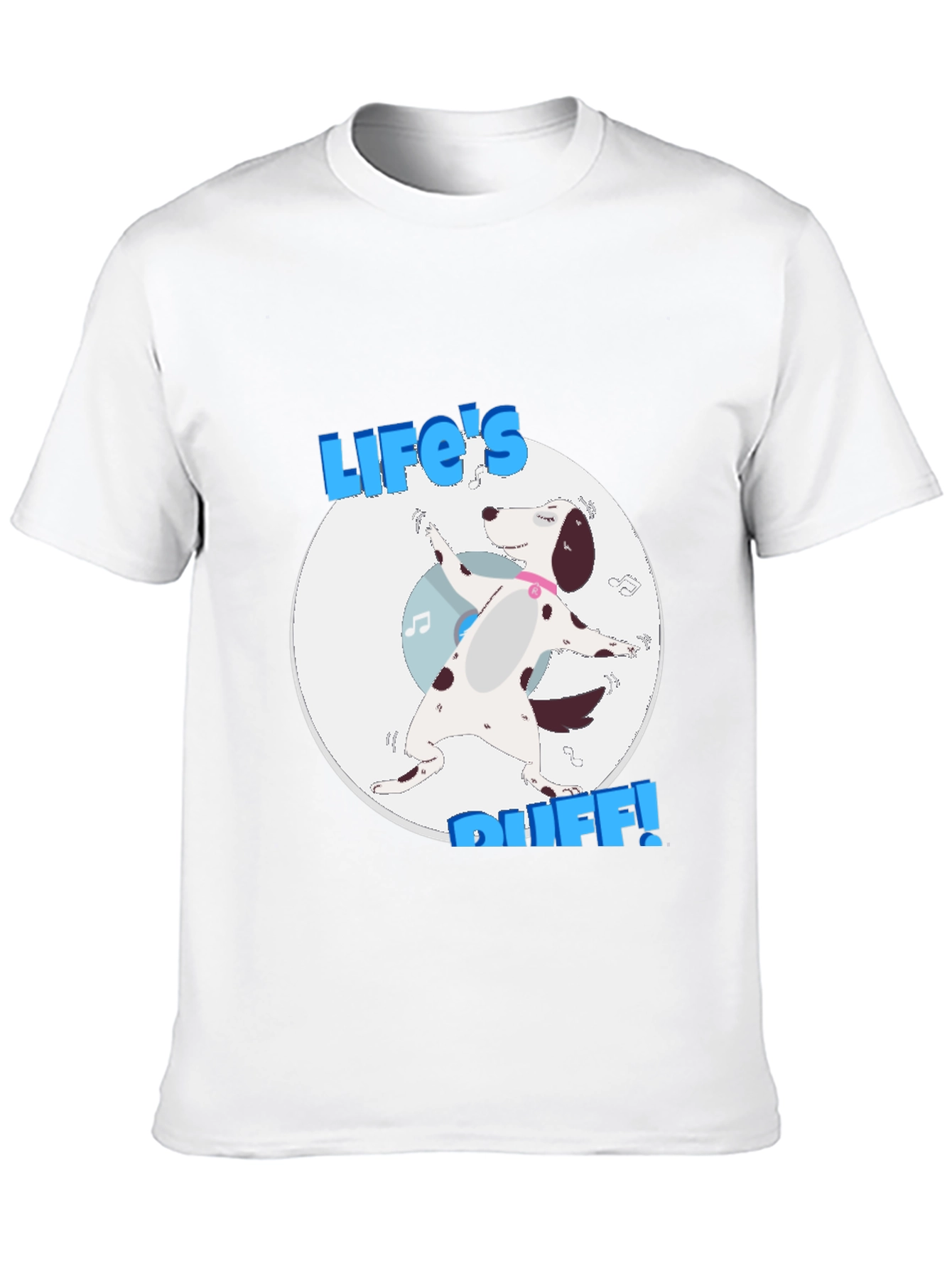 Black Life's Ruff T-Shirt - Dalmatian Dog Graphic Tee view 10
