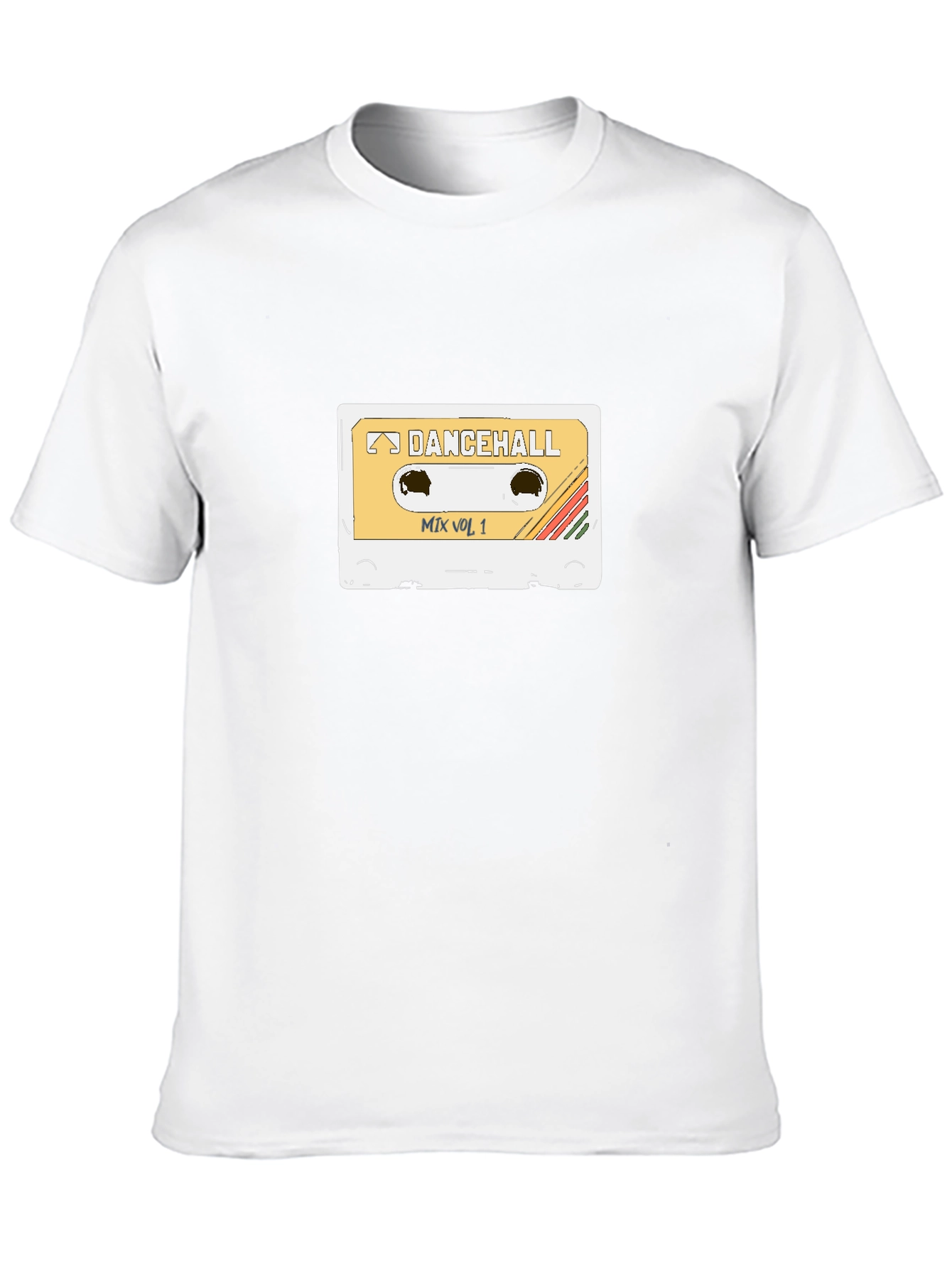 Black Dancehall Mix Vol. 1 Cassette Tape T-Shirt view 10