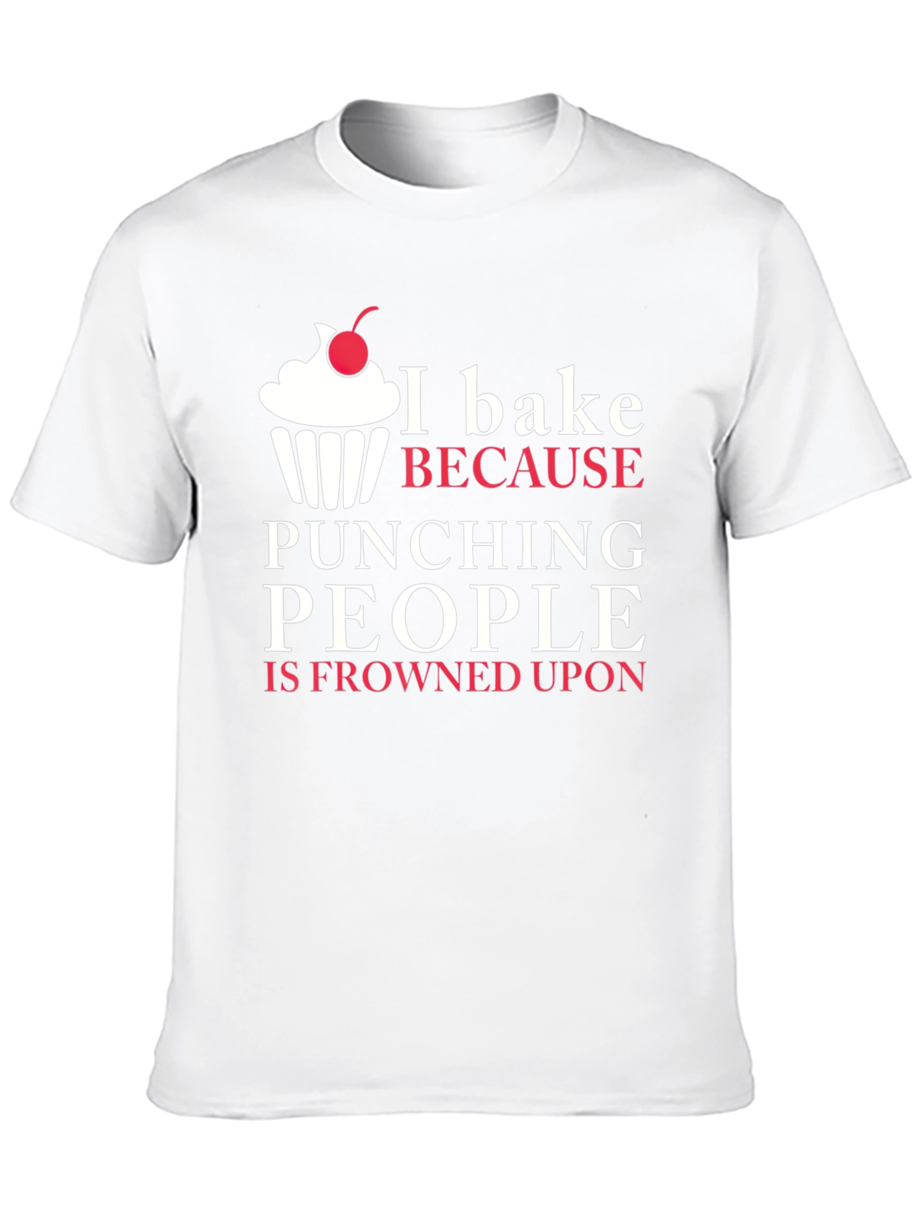 Black Funny I Bake Because Punching People T-Shirt view 10