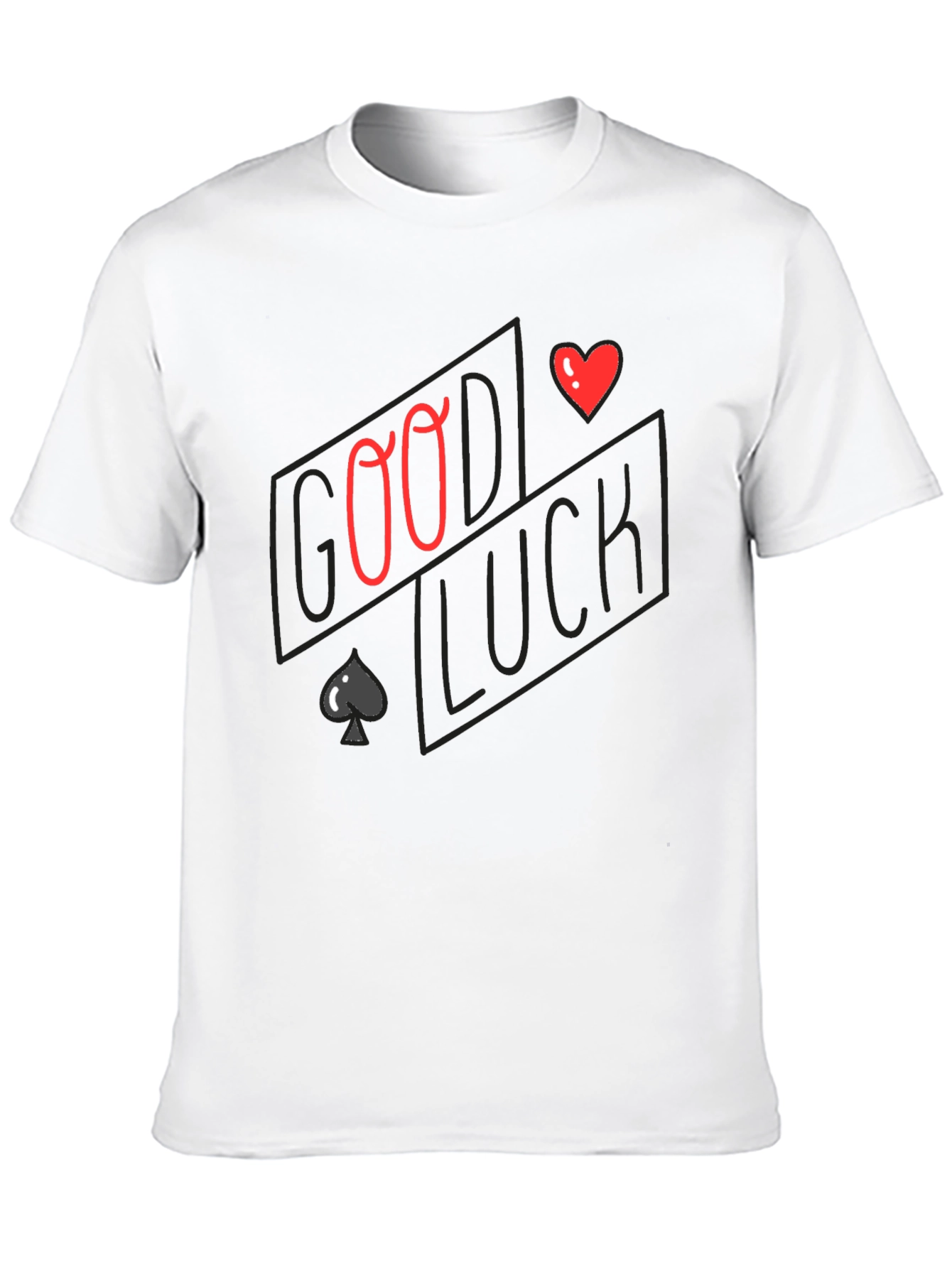 Black Good Luck Graphic Print T-Shirt view 10