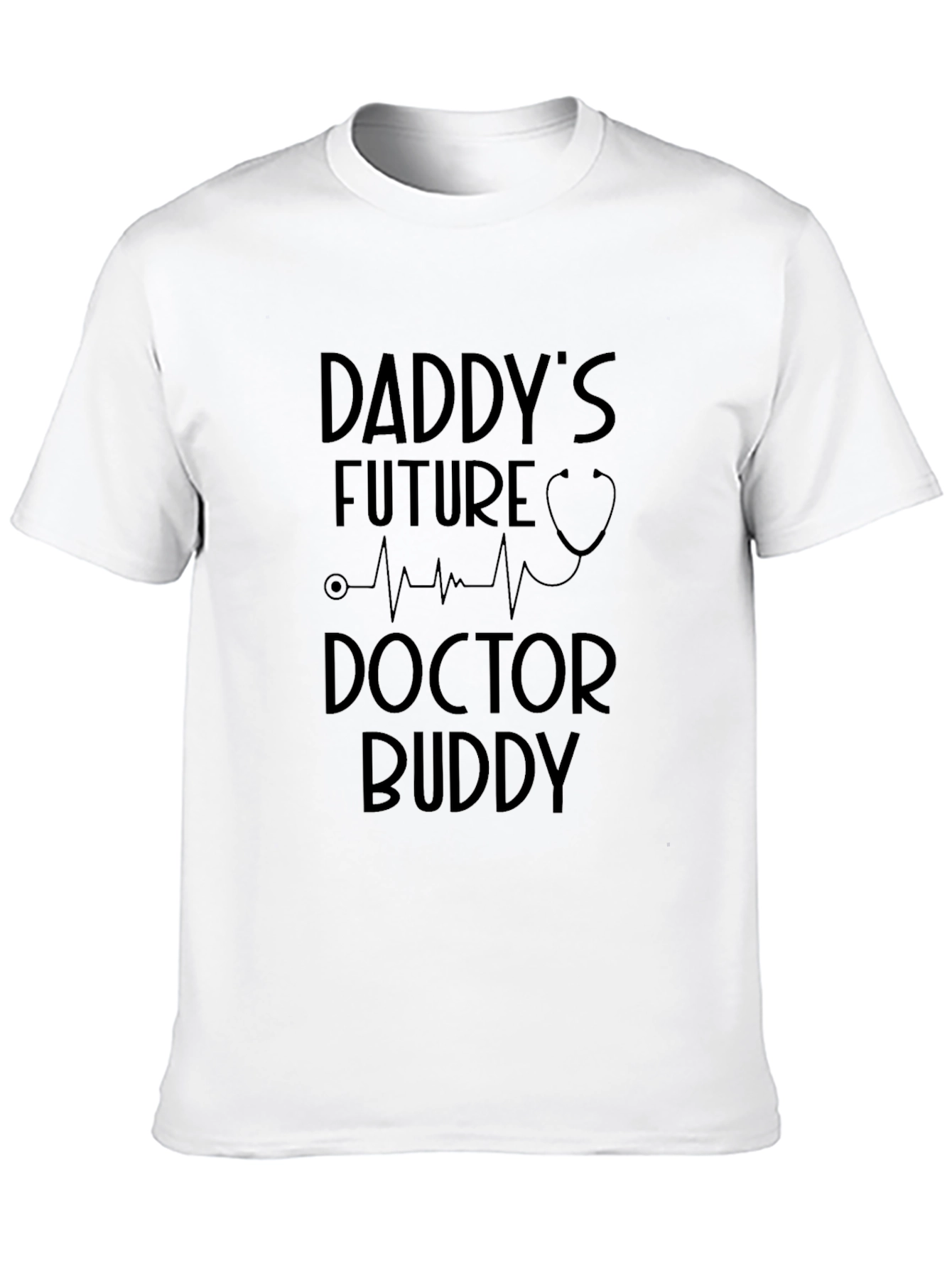 Black Daddy's Future Doctor Buddy T-Shirt view 10