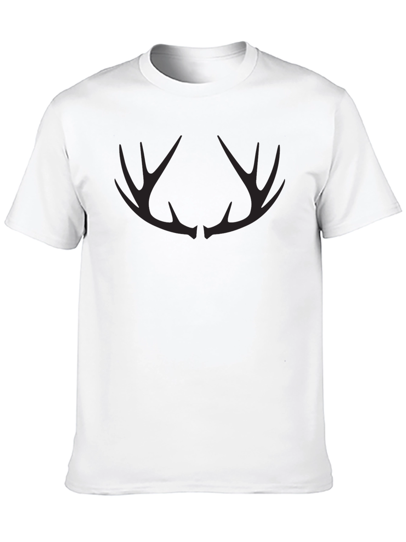 Black Men's Black Antler Graphic Tee - Stylish Casual Wear view 10