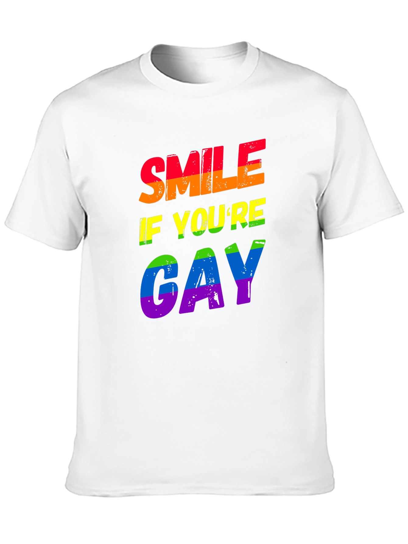 Smile If You're Gay Rainbow Pride T-Shirt - 10