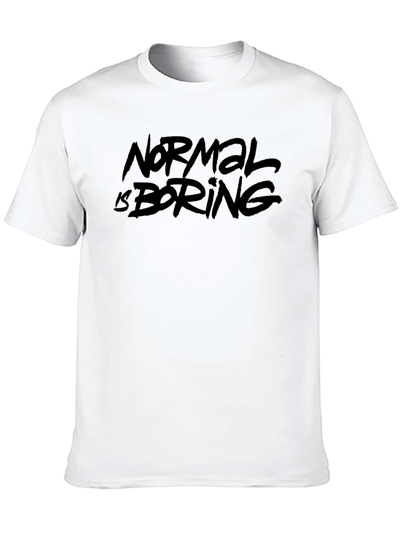 Black Normal is Boring Black T-Shirt view 10