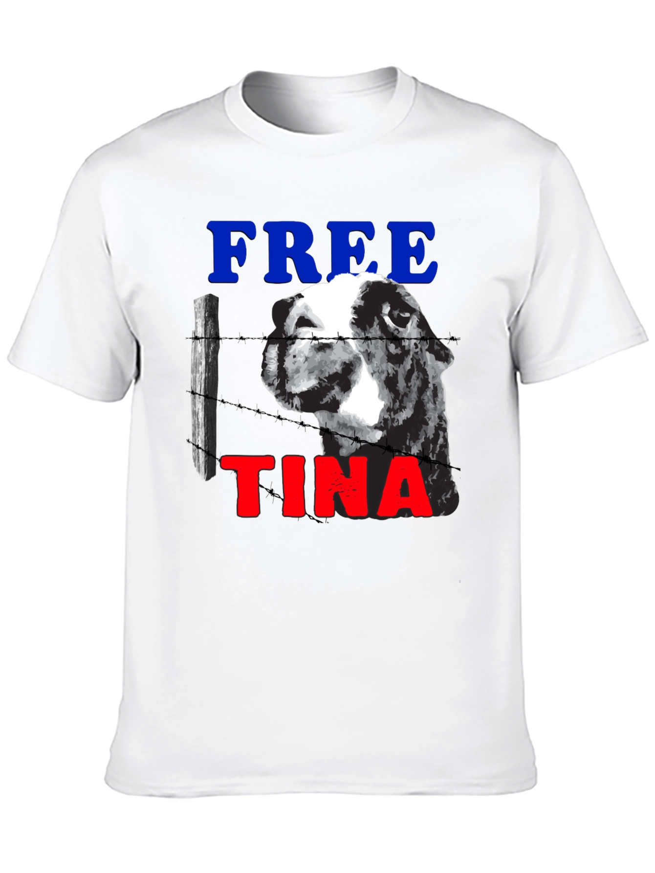 Black Free Tina Novelty Graphic T-Shirt view 10