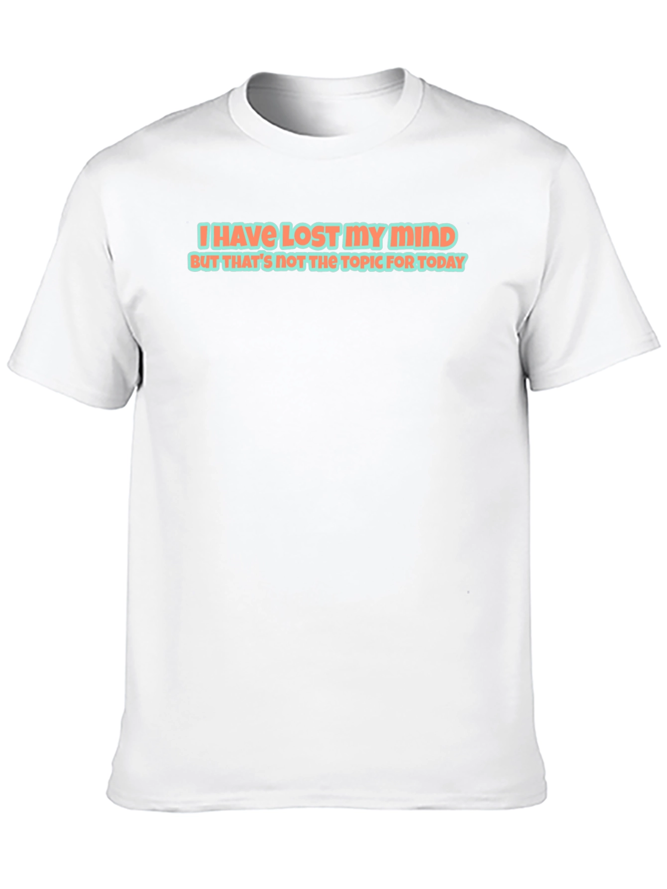 Black Funny Graphic Tee: "Lost My Mind" T-Shirt view 10