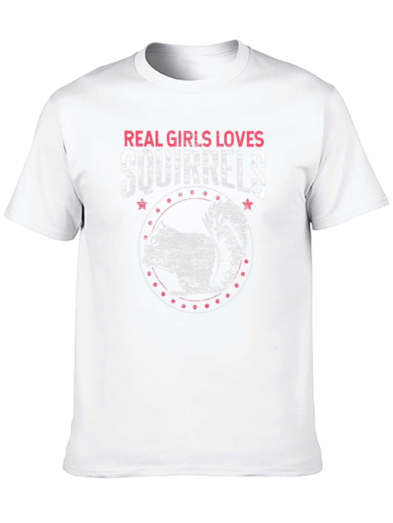 Black Real Girls Love Squirrels Black T-Shirt view 10
