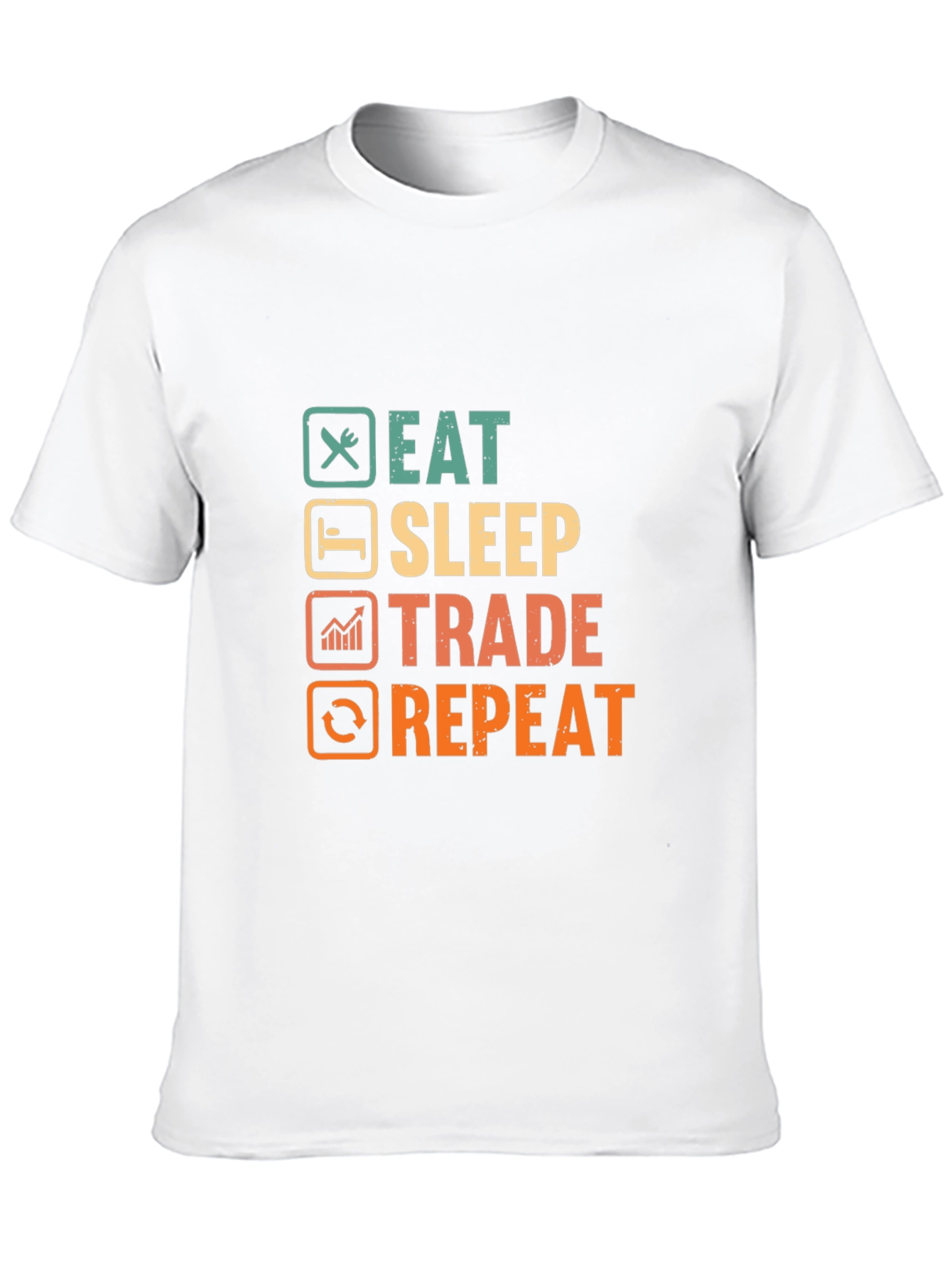 Black Eat Sleep Trade Repeat T-Shirt view 10