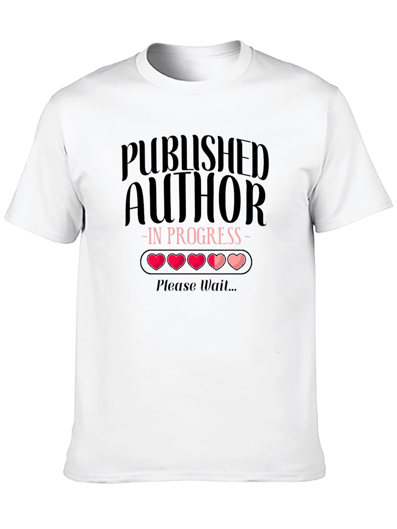 Black Published Author In Progress T-Shirt view 10
