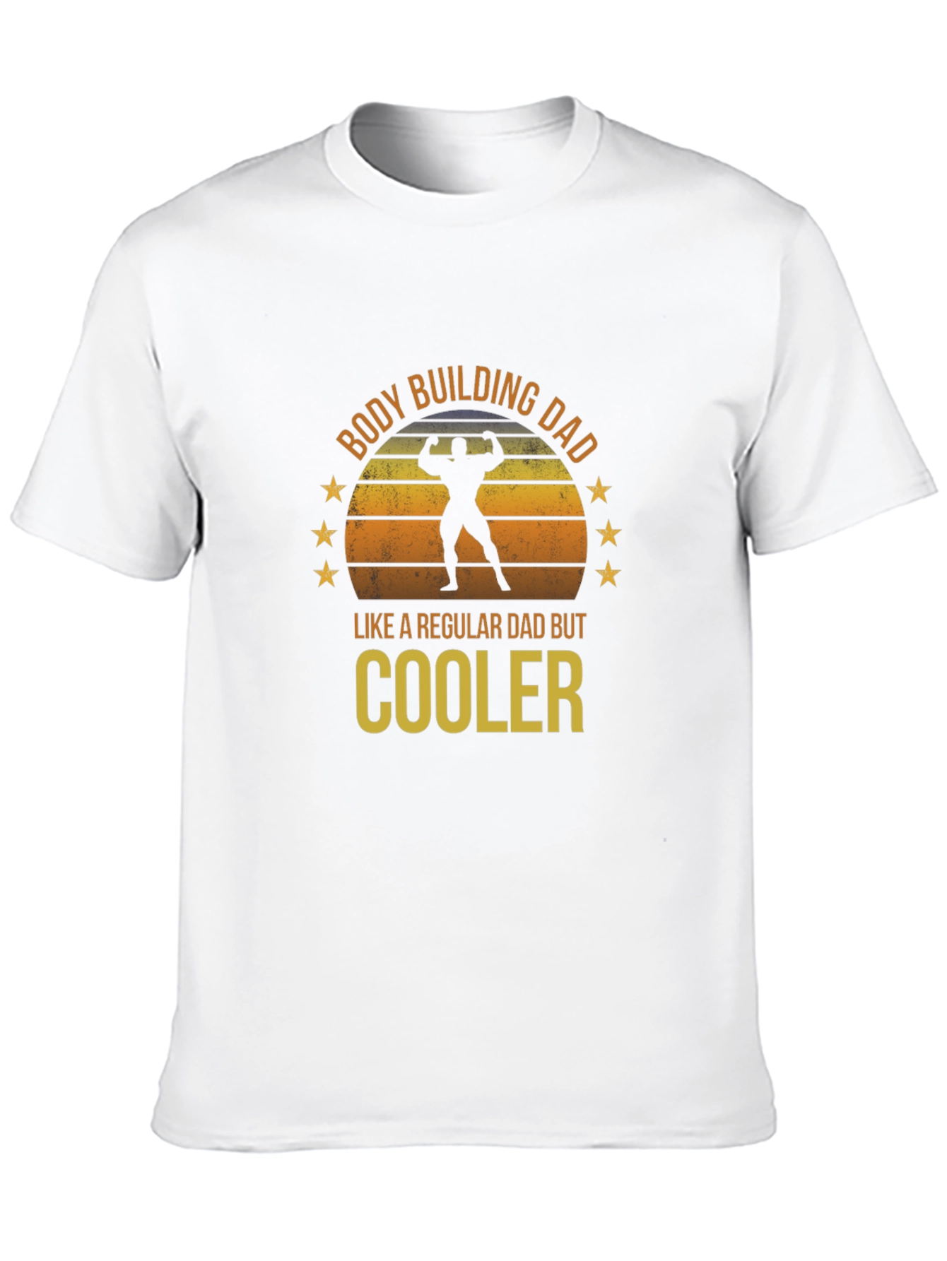 Black Bodybuilding Dad T-Shirt - Cooler Than Regular Dads! view 10