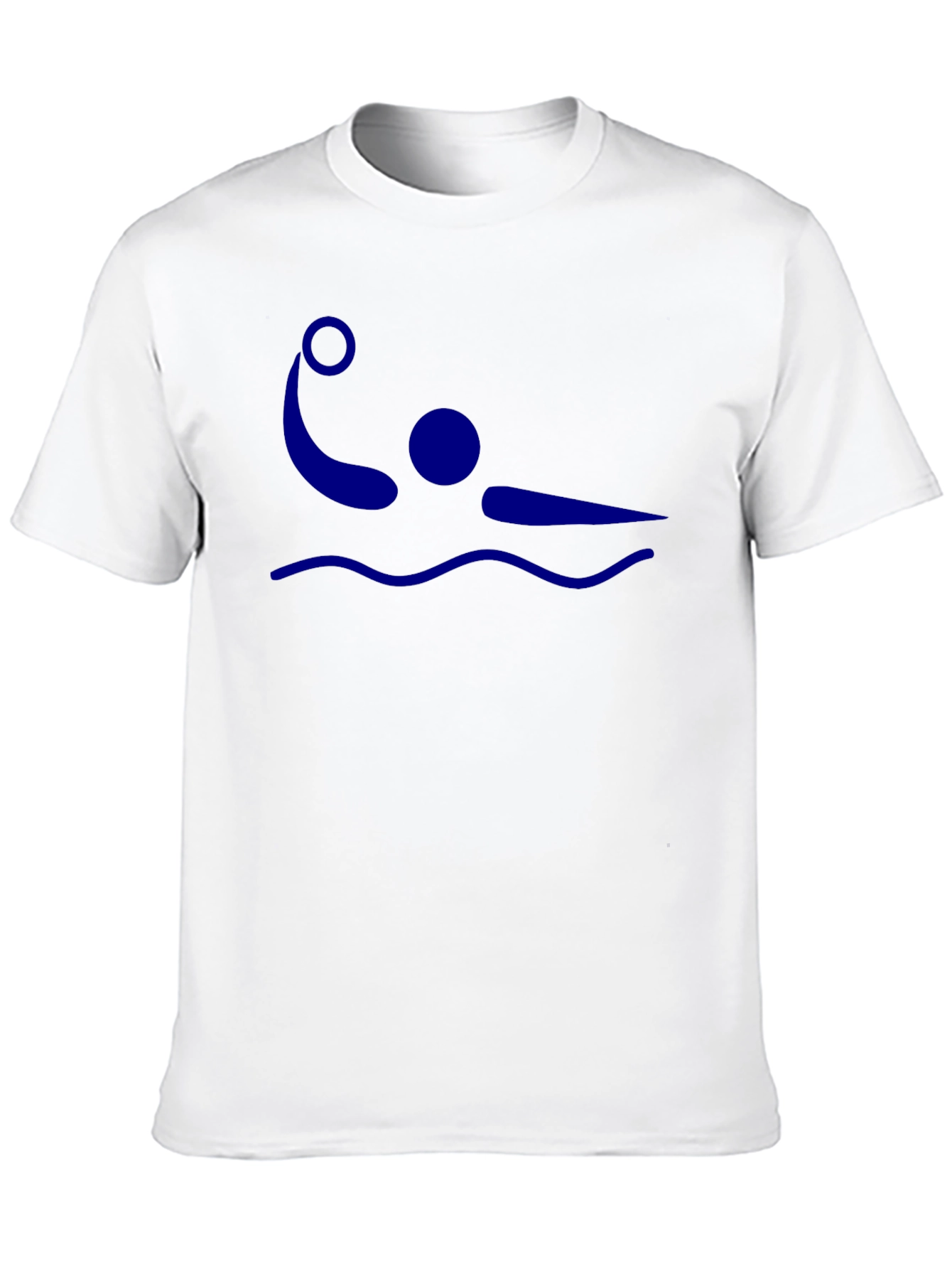 Black Water Polo Player Graphic T-Shirt view 10