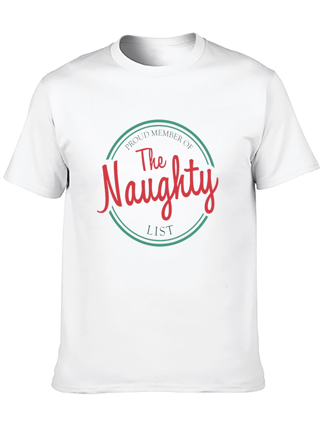 Black Naughty List Tee - Funny Christmas Shirt view 10