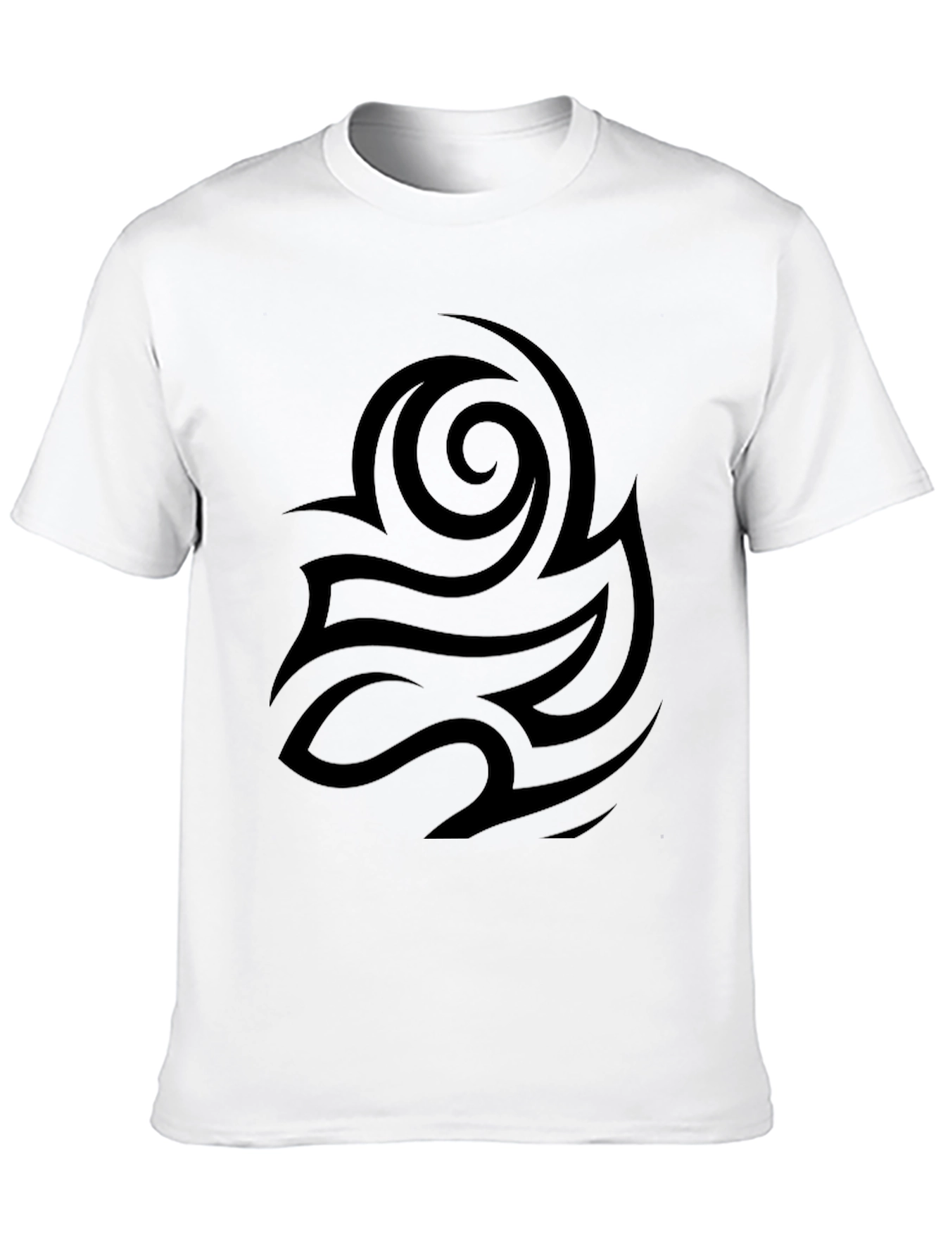 Black Black Tribal Design Tee | Stylish Men's T-Shirt view 10