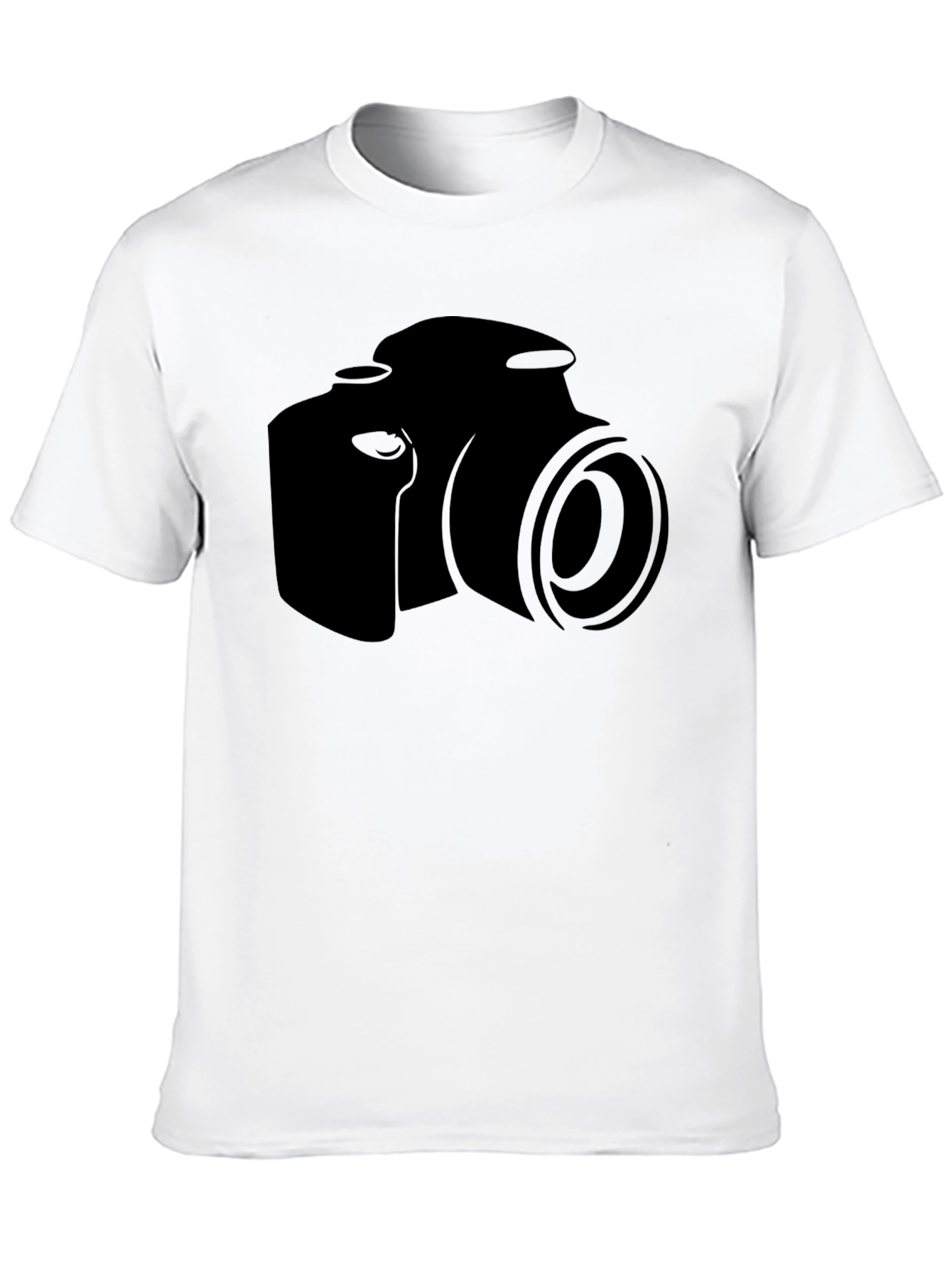 Black Camera Graphic T-Shirt - Black Cotton Tee for Photo Lovers view 10