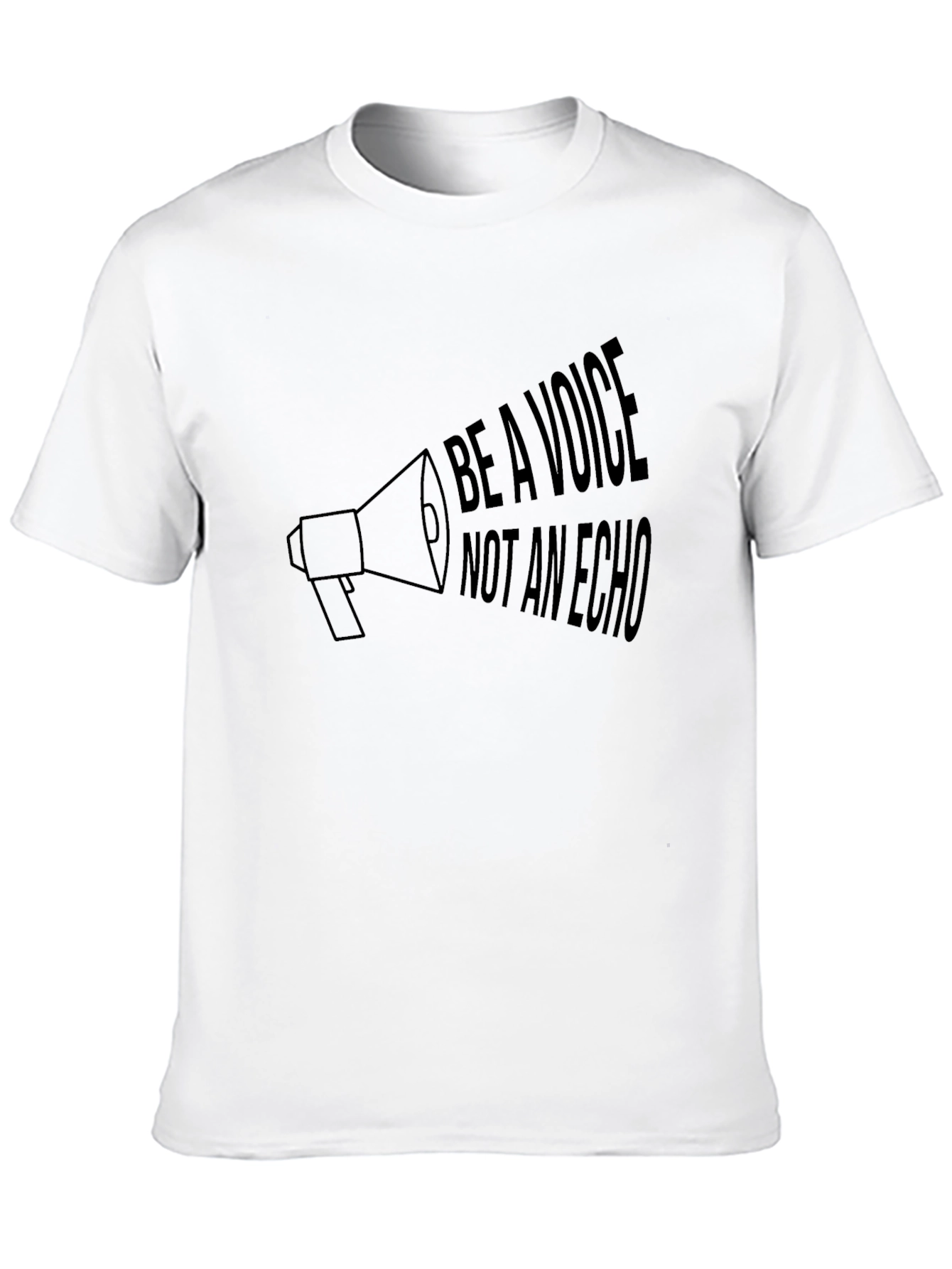 Black Be A Voice Not An Echo T-Shirt view 10